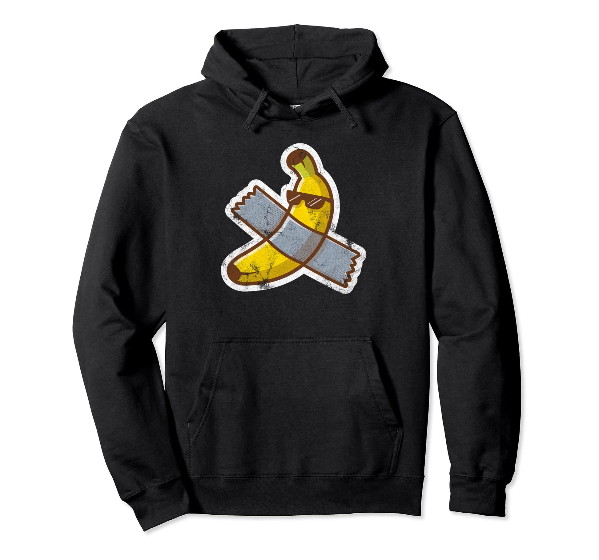 Banana Duct Tape Funny Sunglasses Hoodie - Custom Art Print for Adults - T-Shirt, Sweatshirt, Hoodie