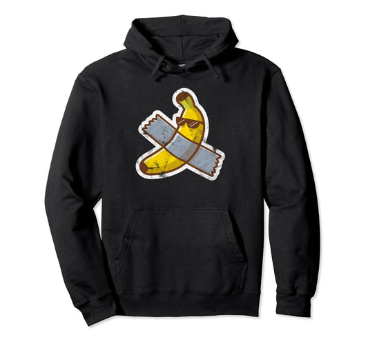 Banana Duct Tape Funny Sunglasses Hoodie - Custom Art Print for Adults - T-Shirt, Sweatshirt, Hoodie