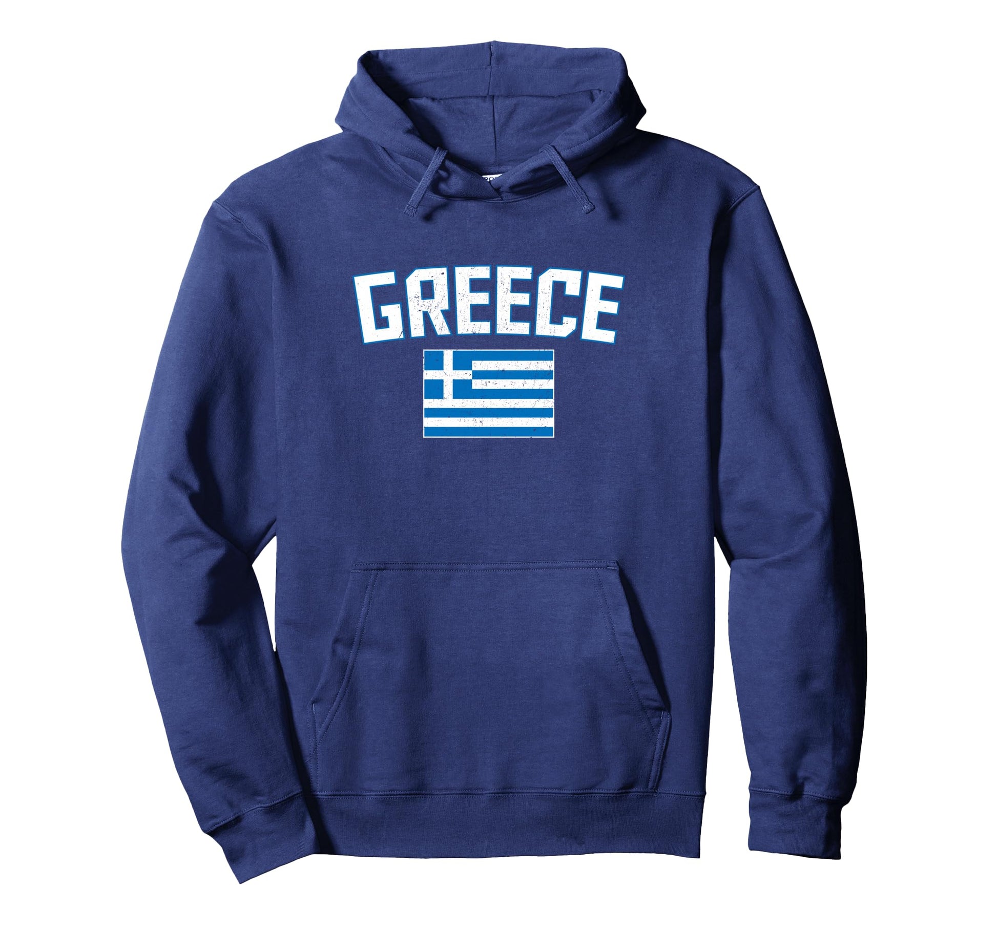 Distressed Greece Flag Greek Pride Hoodie - Unique Graphic Men Women - T-Shirt, Sweatshirt, Hoodie