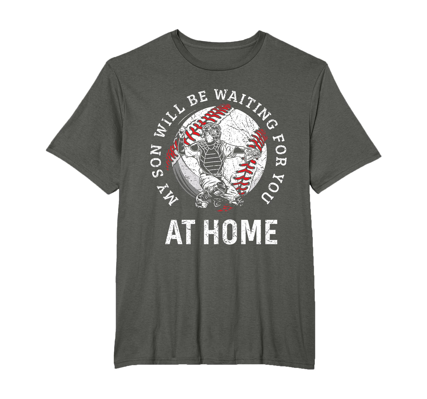 Baseball Catcher Parent Mom Dad T-Shirt - Aesthetic Graphic for Adults - T-Shirt, Sweatshirt, Hoodie