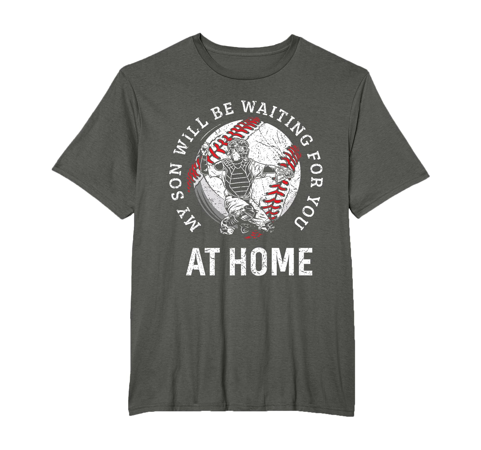 Baseball Catcher Parent Mom Dad T-Shirt - Aesthetic Graphic for Adults - T-Shirt, Sweatshirt, Hoodie