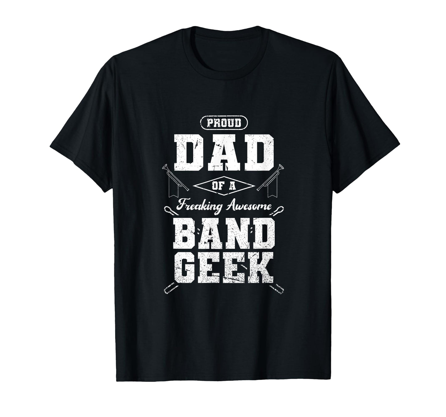 Proud Marching Band Dad Funny Band Geek T-Shirt - Minimalist Print Unisex - T-Shirt, Sweatshirt, Hoodie