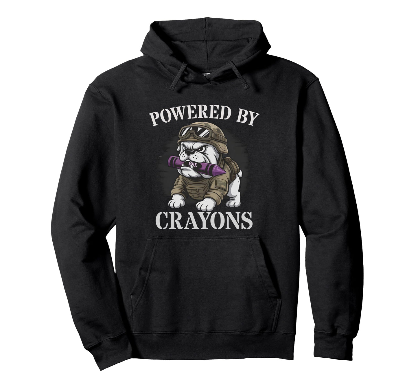 Funny Powered Crayons Family Military Hoodie - Unique Graphic Men Women - T-Shirt, Sweatshirt, Hoodie
