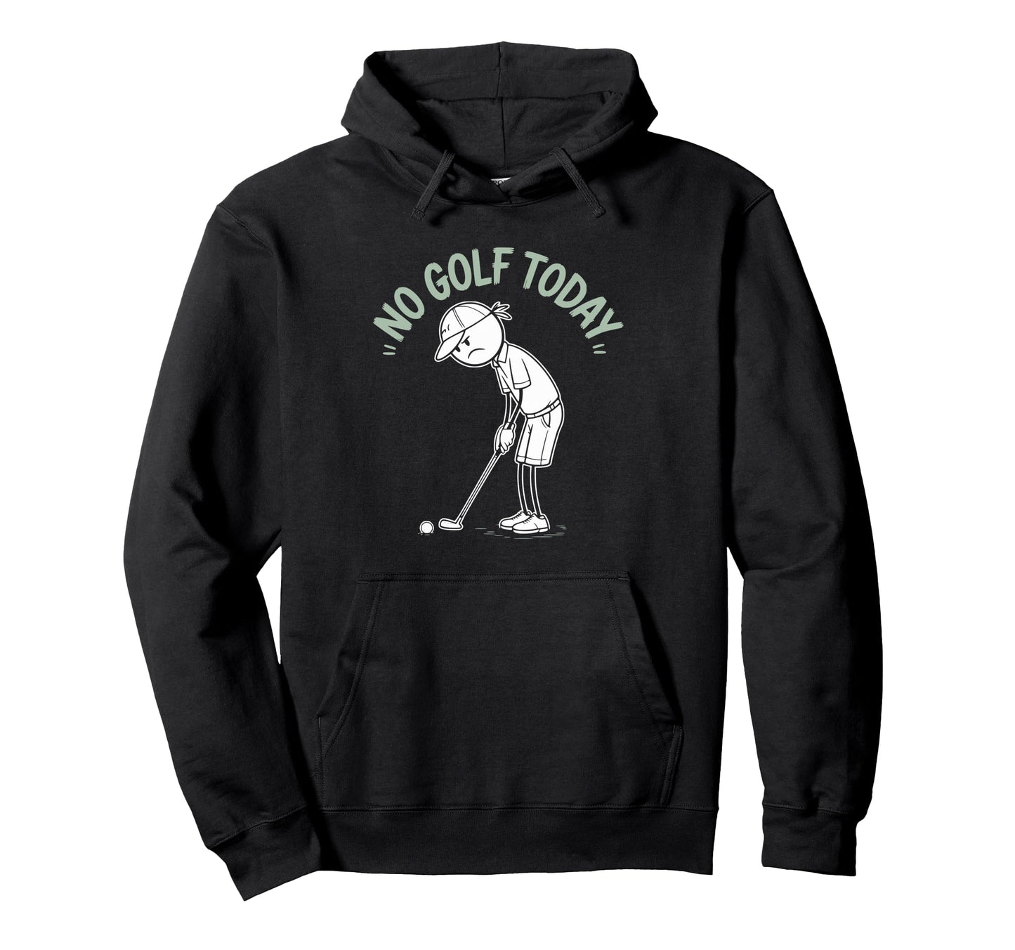 Funny Golf Sad Golfer Golfing Pun Joke Hoodie - Novelty Apparel for Adults - T-Shirt, Sweatshirt, Hoodie