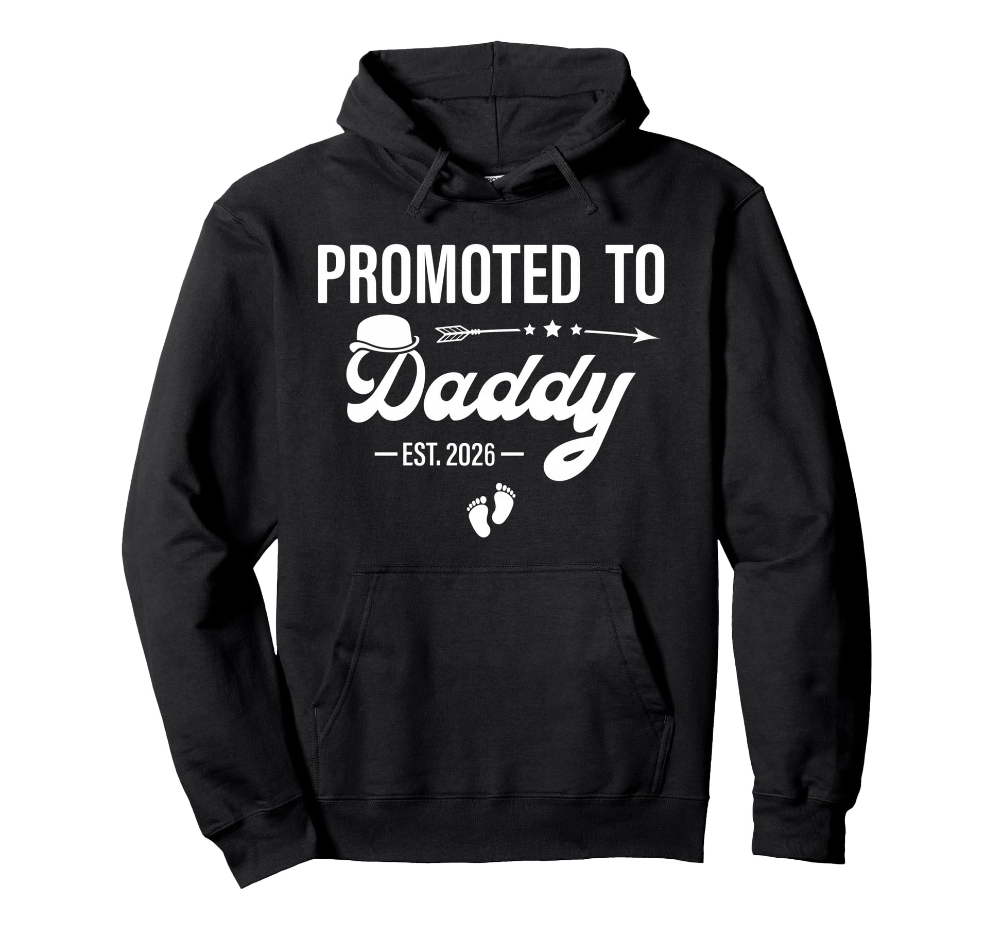 Promoted To Daddy Est 2026 Fathers Hoodie - Aesthetic Graphic Men Women - T-Shirt, Sweatshirt, Hoodie