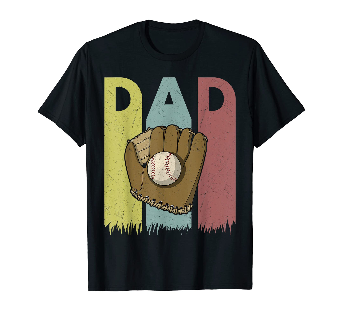 Baseball Fathers Day Parent Glove Bats T-Shirt - Unique Graphic Unisex - T-Shirt, Sweatshirt, Hoodie