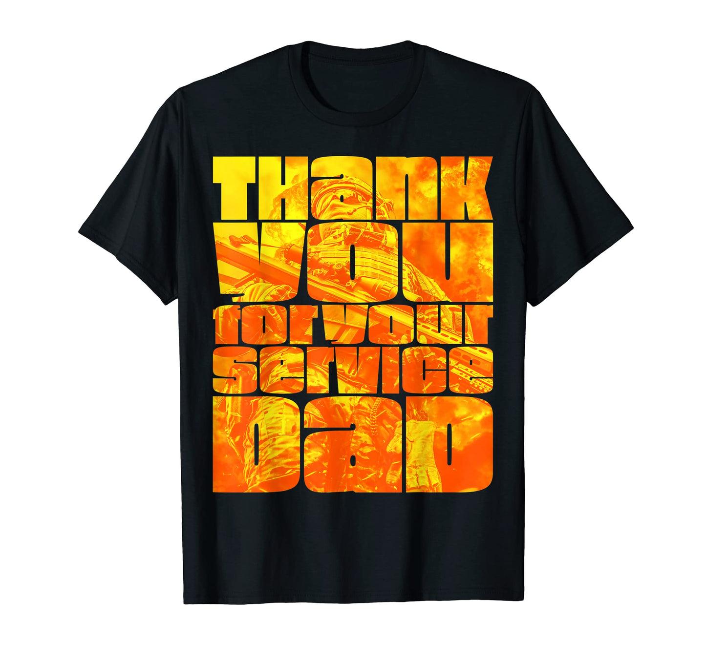 Thank You Your Service Dad T-Shirt - Aesthetic Graphic for Adults - T-Shirt, Sweatshirt, Hoodie