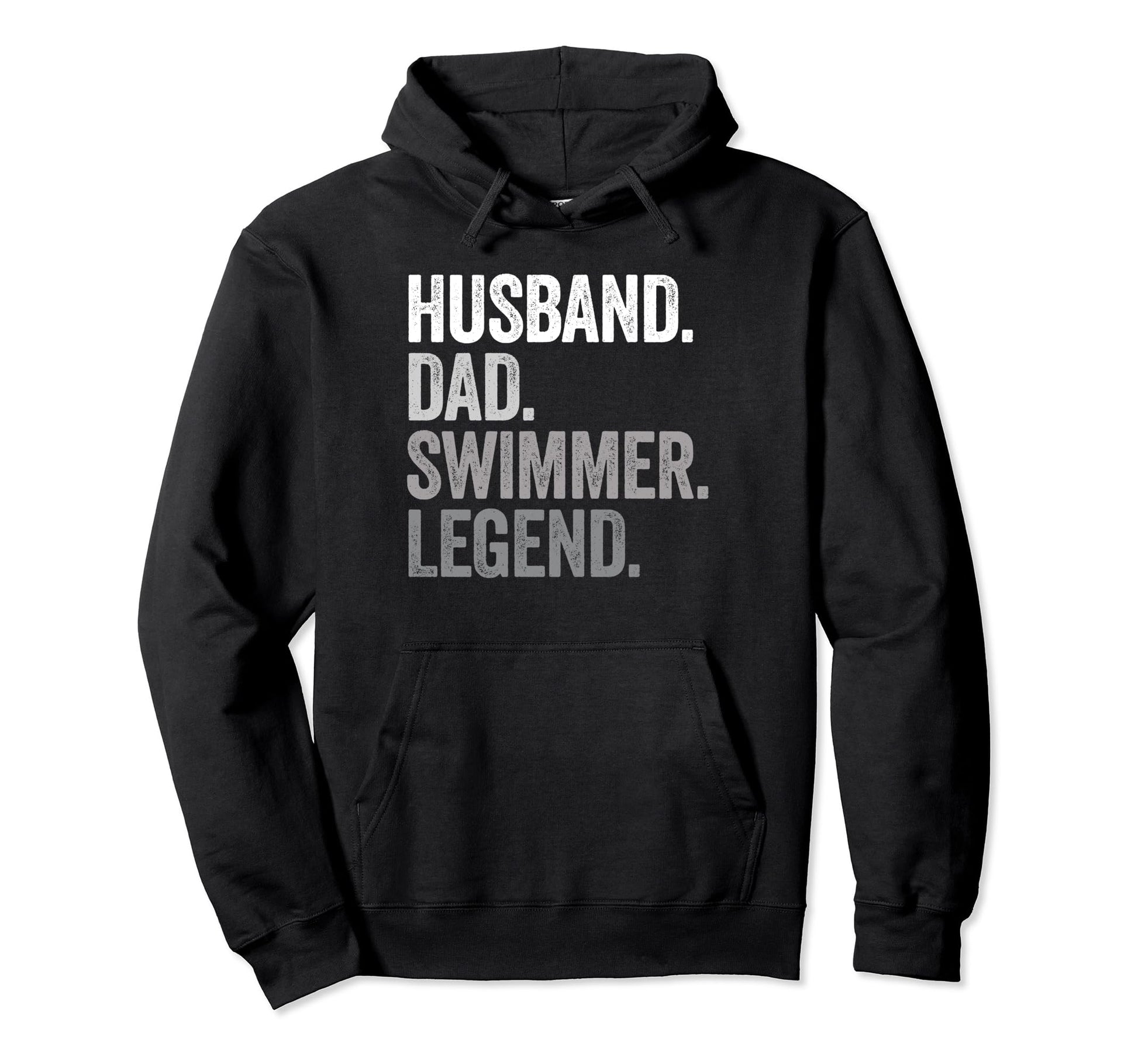 Husband Dad Swimmer Funny Swimming Hoodie - Fun Novelty Design Men Women - T-Shirt, Sweatshirt, Hoodie