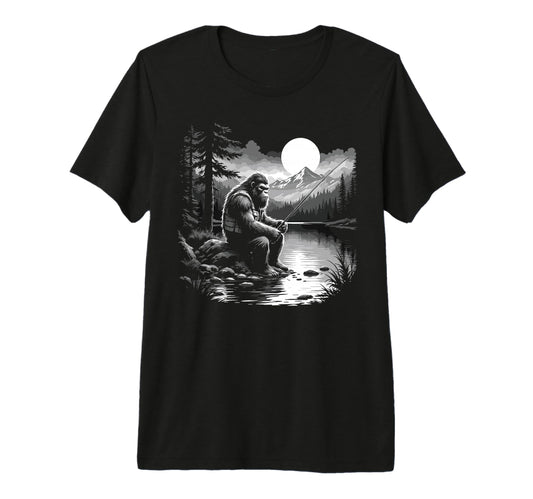 Bassquatch Sasquatch Fisher Bass T-Shirt - Unique Graphic Men Women - T-Shirt, Sweatshirt, Hoodie