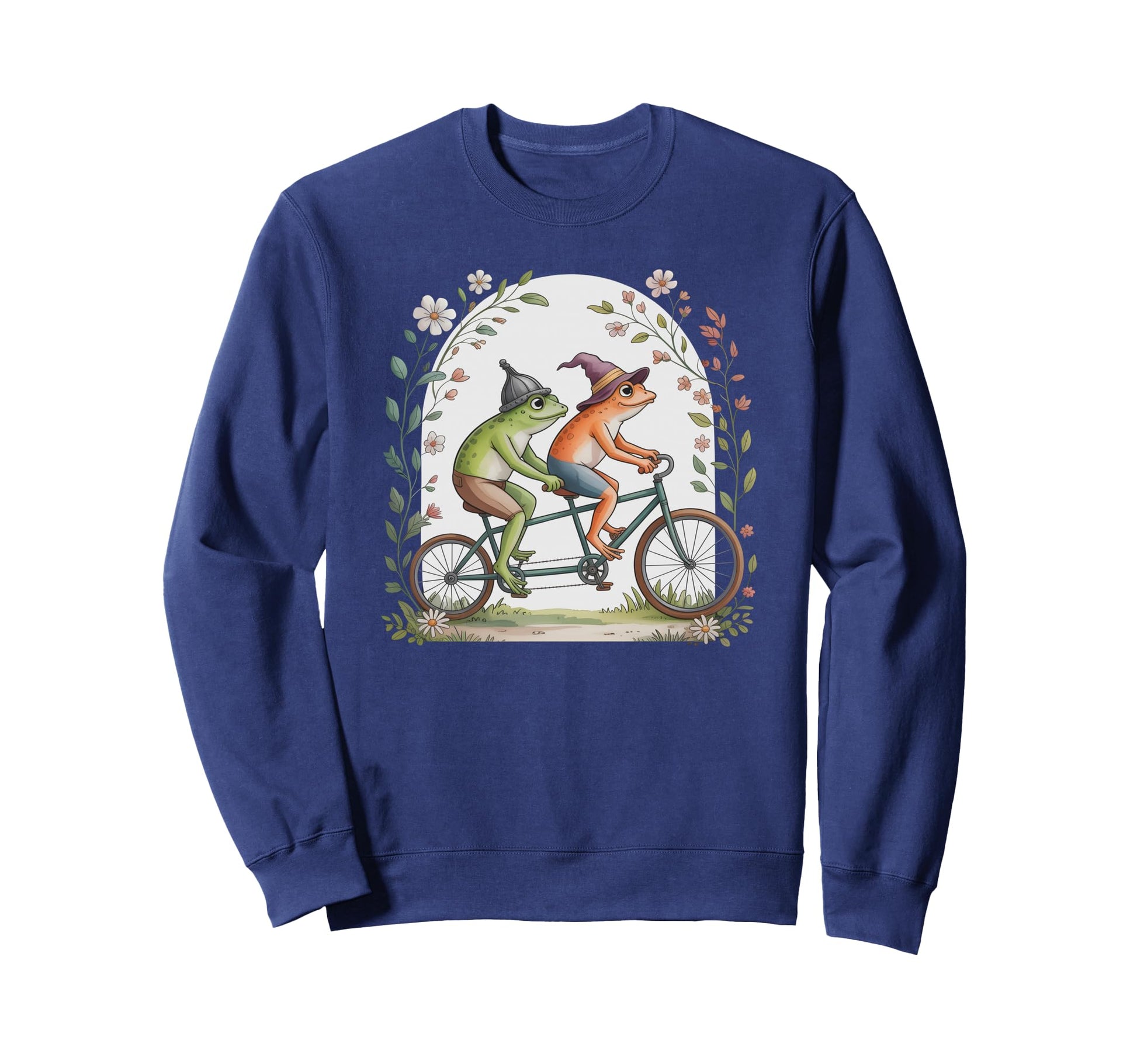 Motivational Bicycle Frog Tandem Sweatshirt - Trendy Graphic Men Women - T-Shirt, Sweatshirt, Hoodie