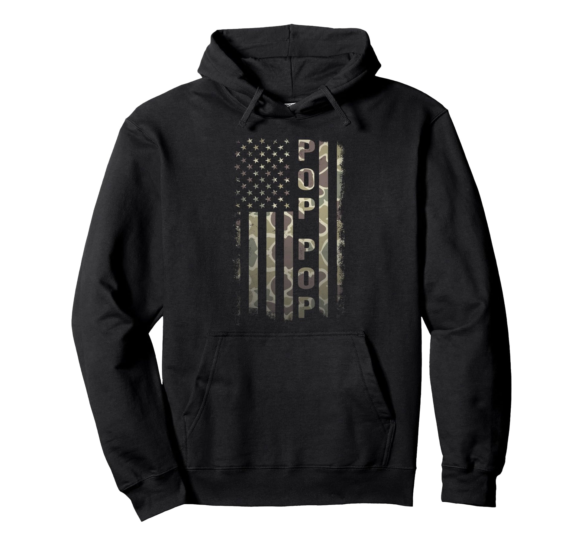 Old School Camo Pop Pop Usa Flag New Hoodie - Novelty Apparel Men Women - T-Shirt, Sweatshirt, Hoodie