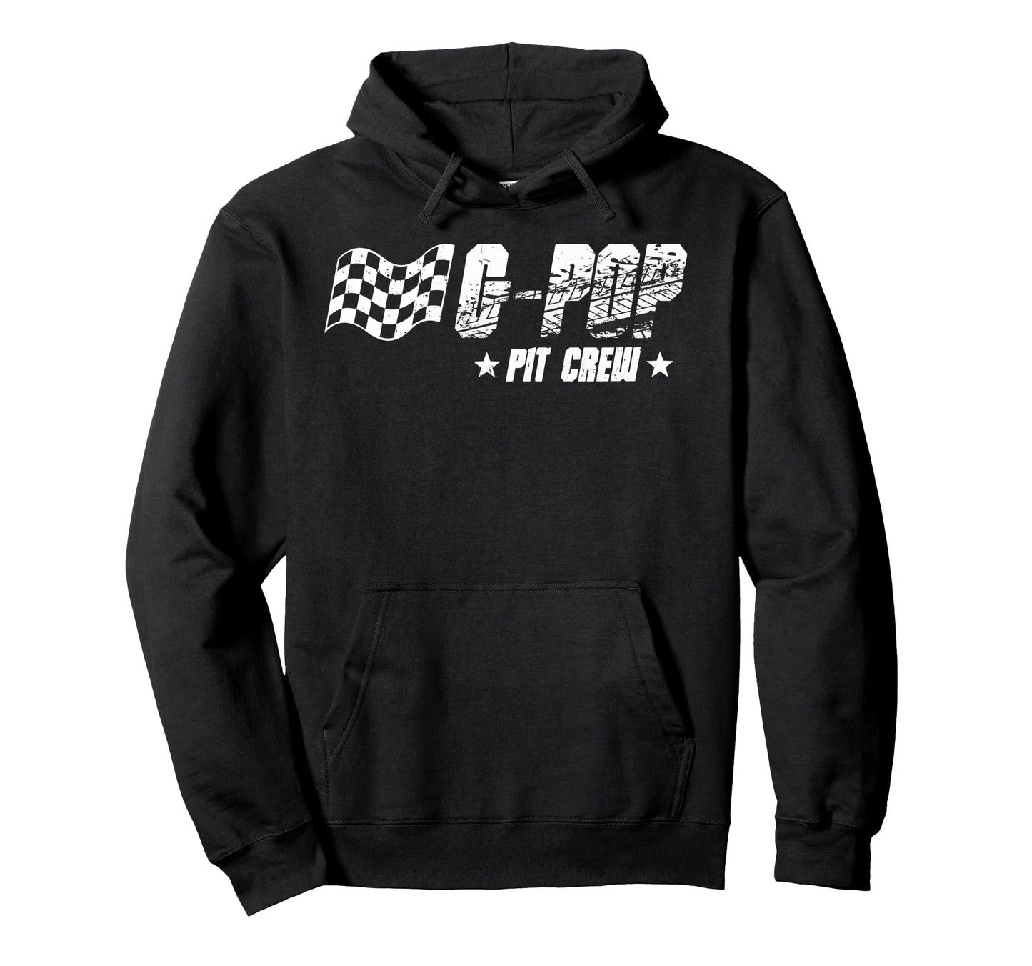 G Pop Pit Crew Race Car Birthday Family Hoodie - Trendy Graphic Men Women - T-Shirt, Sweatshirt, Hoodie