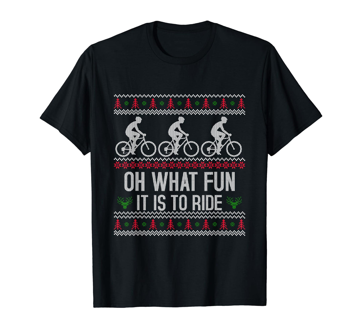 Bike Bicycle Mountain Bike Santa Claus T-Shirt - Unique Graphic Unisex - T-Shirt, Sweatshirt, Hoodie