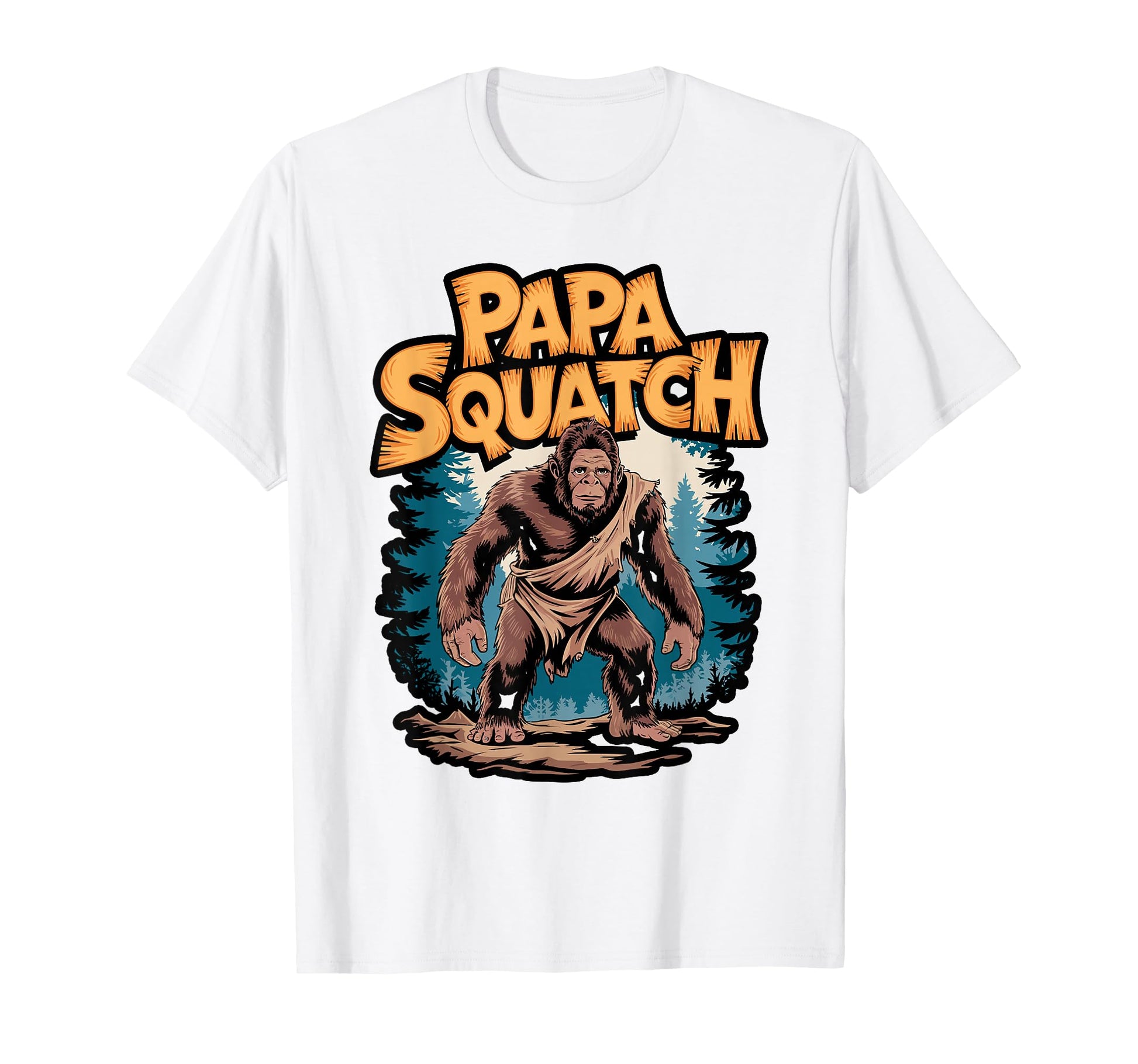 Papa Squatch Funny Bigfoot Dad T-Shirt - Minimalist Print for Adults - T-Shirt, Sweatshirt, Hoodie