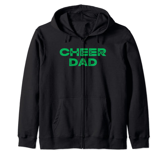 Cheer Cheerleader Dad Green T-Shirt - Novelty Apparel Men Women - T-Shirt, Sweatshirt, Hoodie