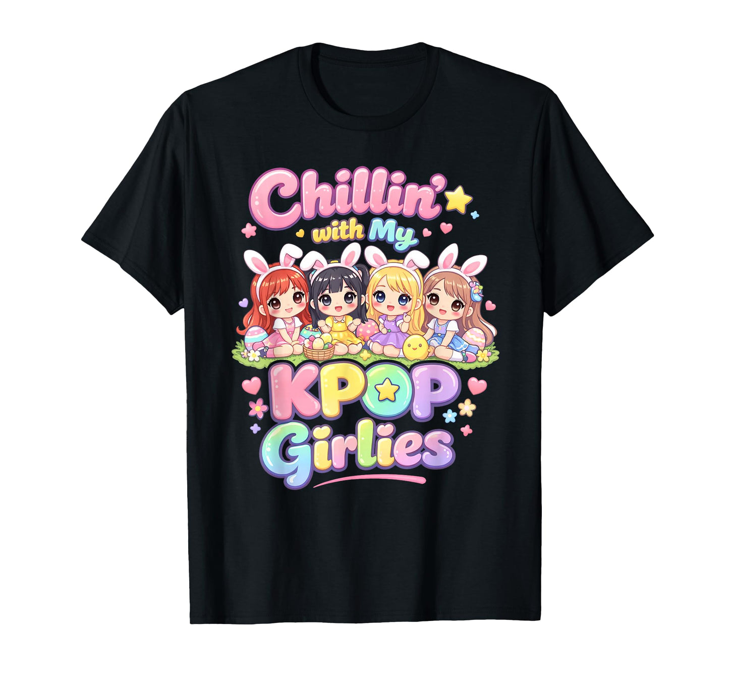 Easter Kpop Music Chillin My K Pop T-Shirt - Unique Graphic for Adults - T-Shirt, Sweatshirt, Hoodie