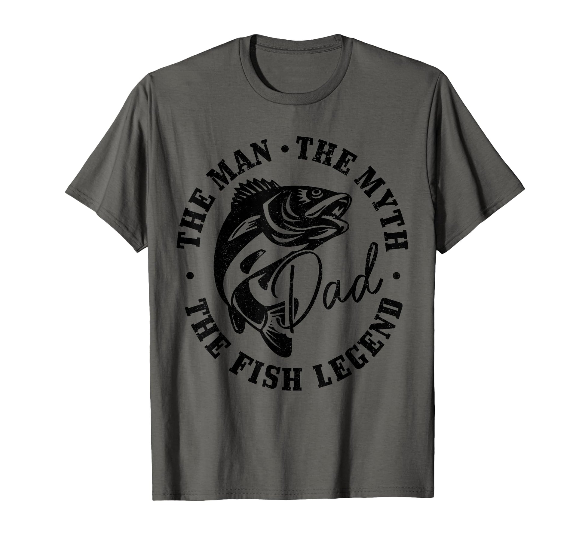 Fishing Dad Myth Fish Legend Fisherman T-Shirt - Graphic Print Unisex - T-Shirt, Sweatshirt, Hoodie