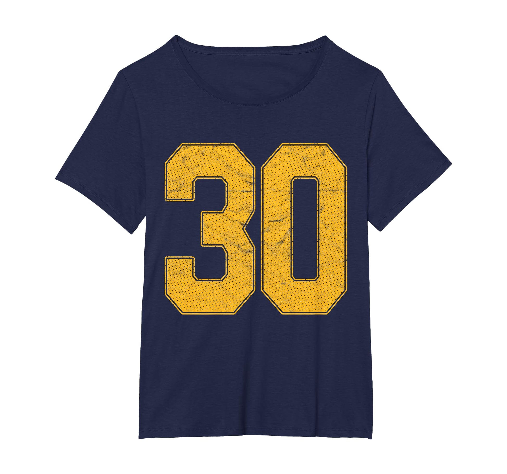 Number 30 Numbered Uniform Sports T-Shirt - Custom Art Print Men Women - T-Shirt, Sweatshirt, Hoodie