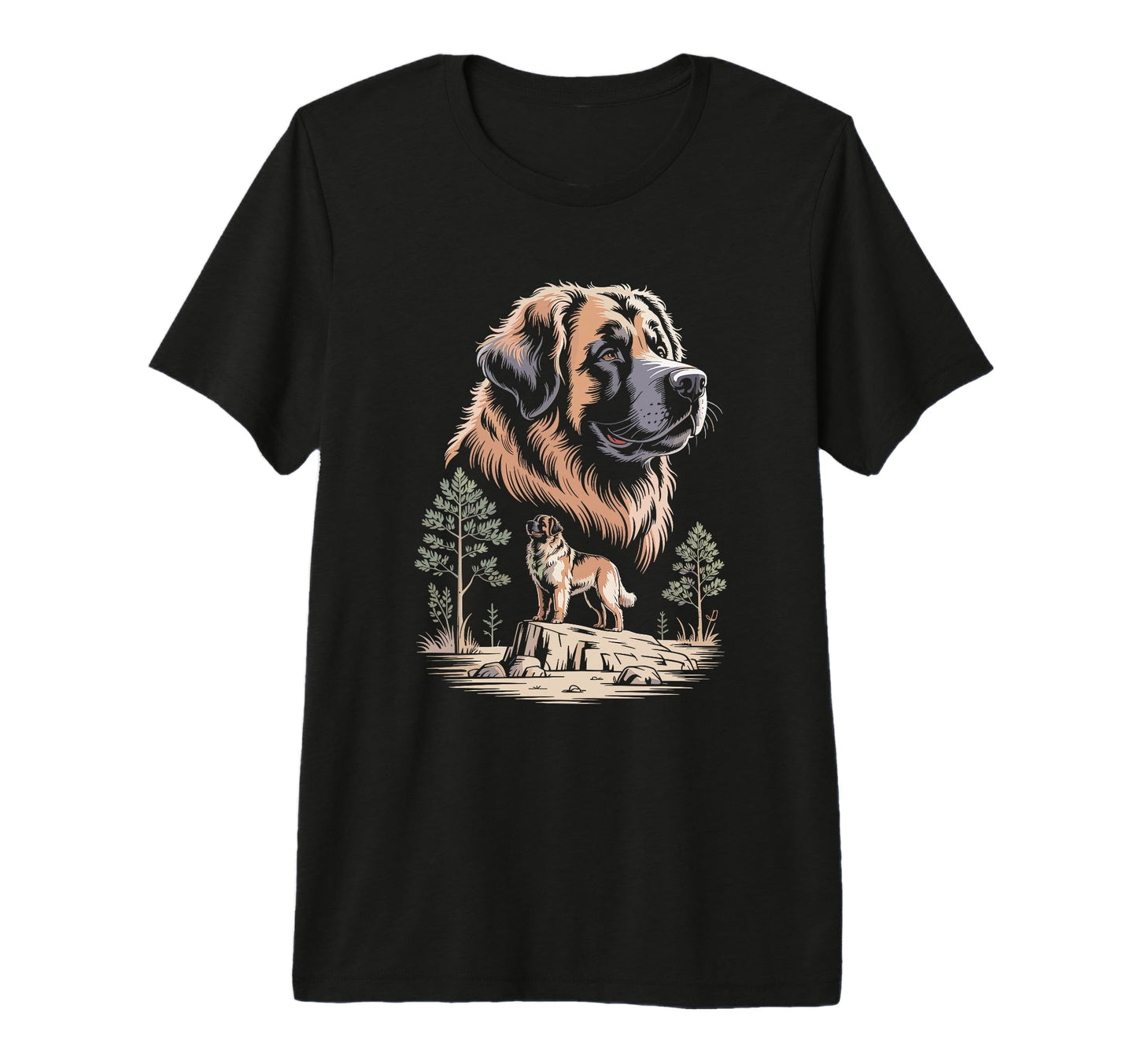 Mom Dad Leonberger Dog Owner Hiking Lover T-Shirt - Novelty Apparel Unisex - T-Shirt, Sweatshirt, Hoodie
