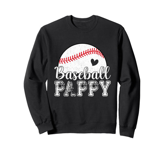 Baseball Pappy Gifts Fathers Day Sweatshirt - Minimalist Print Unisex - T-Shirt, Sweatshirt, Hoodie