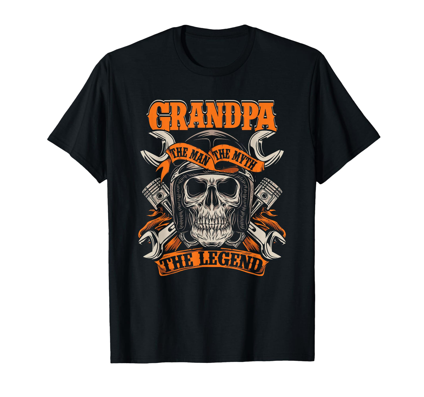 Biker Grandpa Myth Legend Motorcycle T-Shirt - Fun Novelty Design Men Women - T-Shirt, Sweatshirt, Hoodie