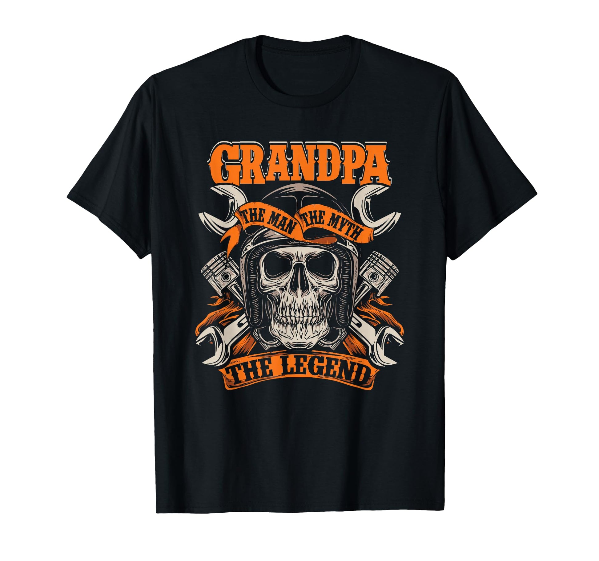 Biker Grandpa Myth Legend Motorcycle T-Shirt - Fun Novelty Design Men Women - T-Shirt, Sweatshirt, Hoodie