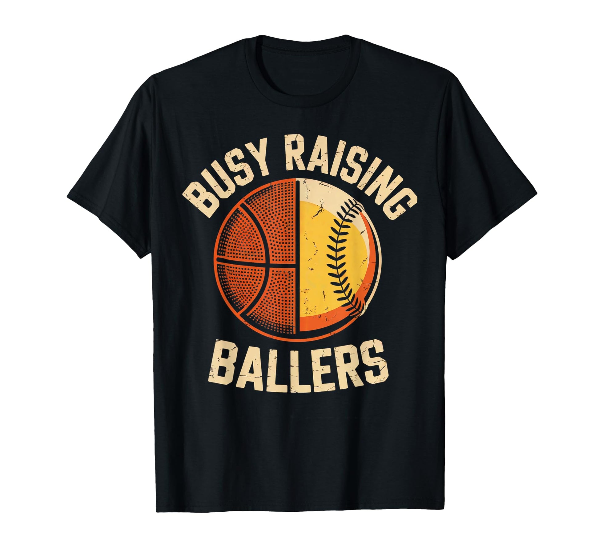 Busy Raising Ballers Sports Mom Dad T-Shirt - Graphic Print Men Women - T-Shirt, Sweatshirt, Hoodie