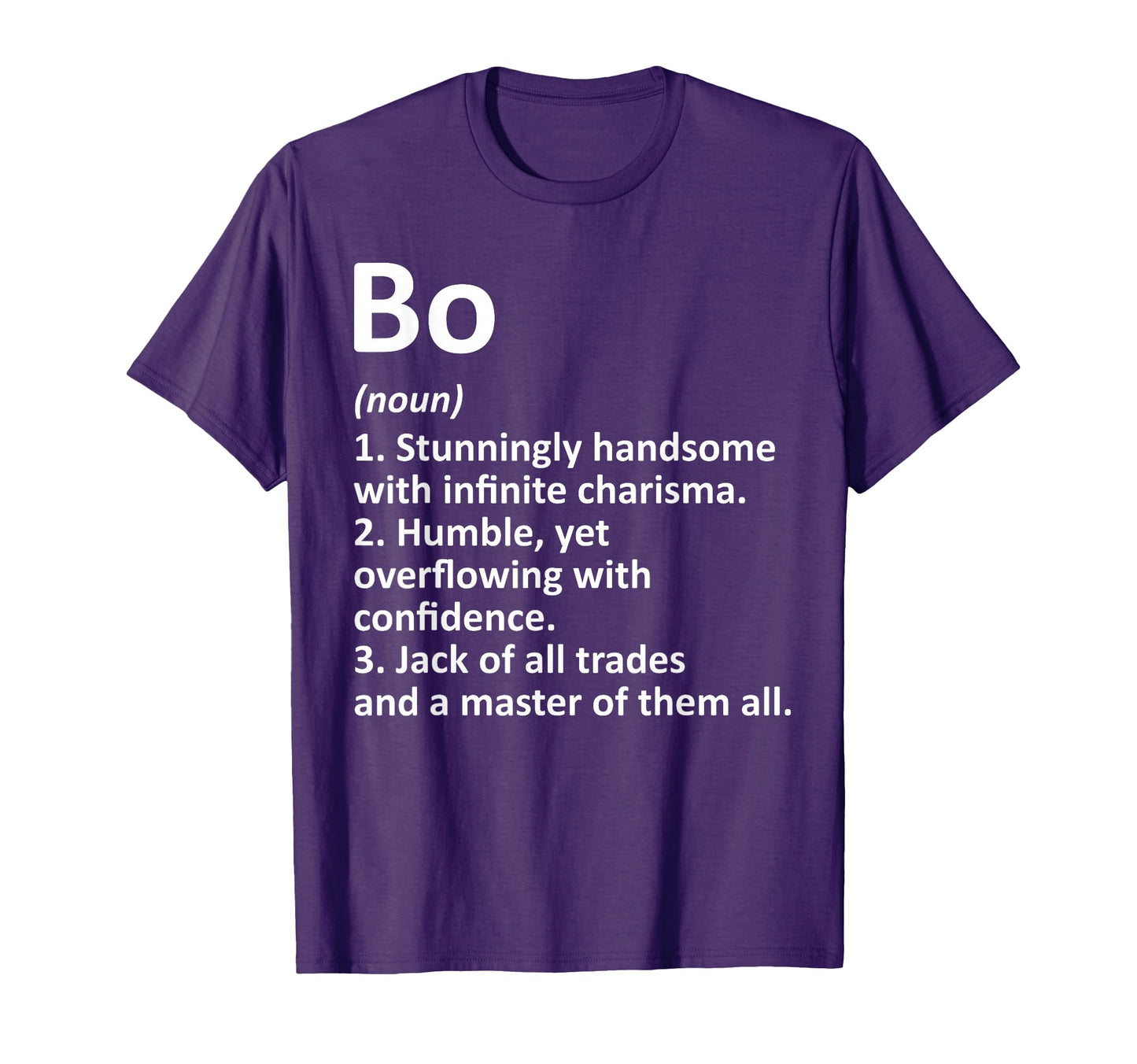 Bo Definition Personalized Name Funny T-Shirt - Aesthetic Graphic Unisex - T-Shirt, Sweatshirt, Hoodie
