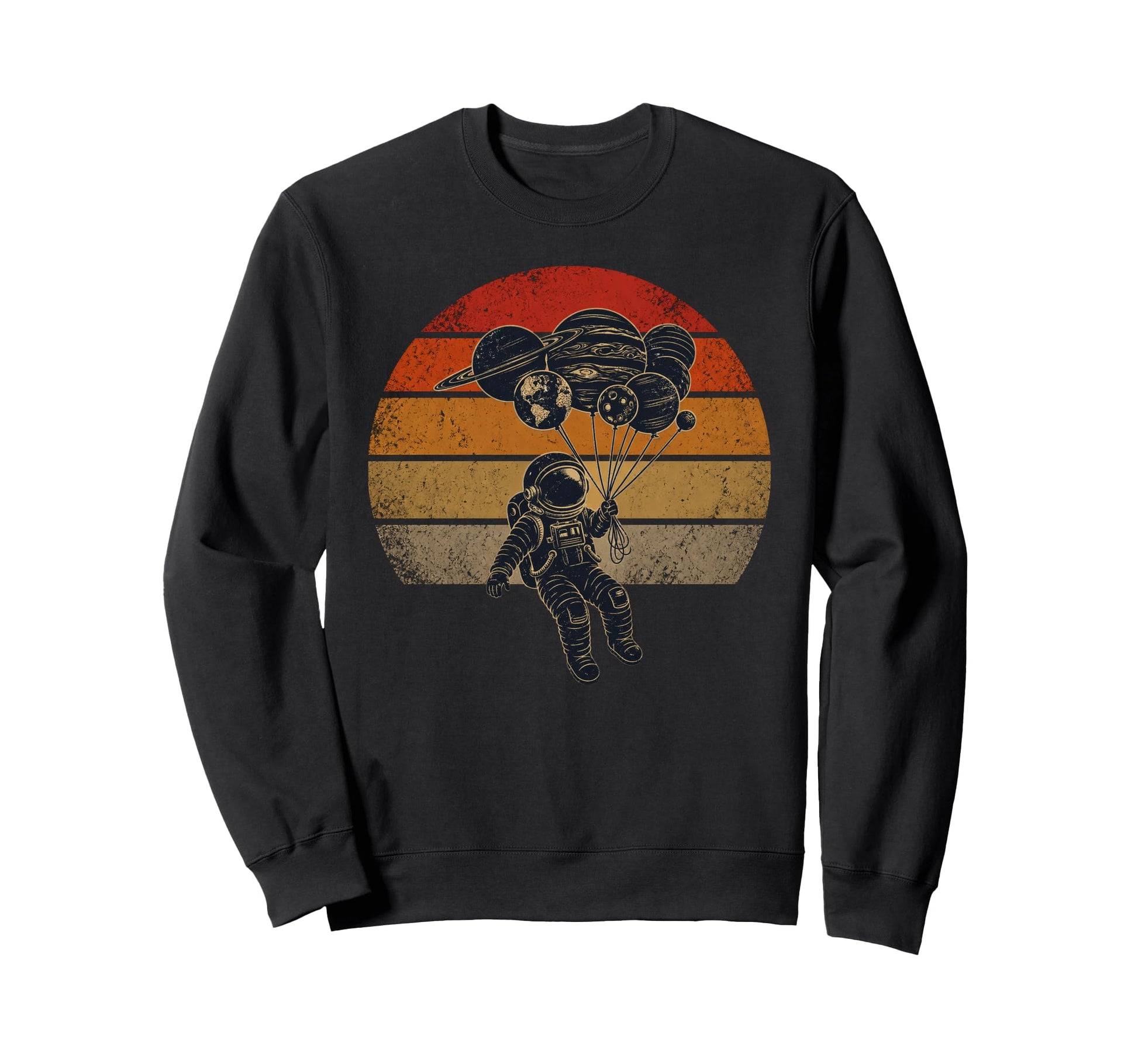 Funny Astronaut Planets Space Sweatshirt - Graphic Print Men Women - T-Shirt, Sweatshirt, Hoodie