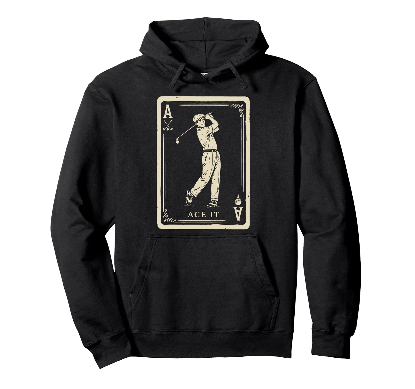 Golfer Card Golf Lover Golfing Golf Hoodie - Trendy Graphic for Adults - T-Shirt, Sweatshirt, Hoodie