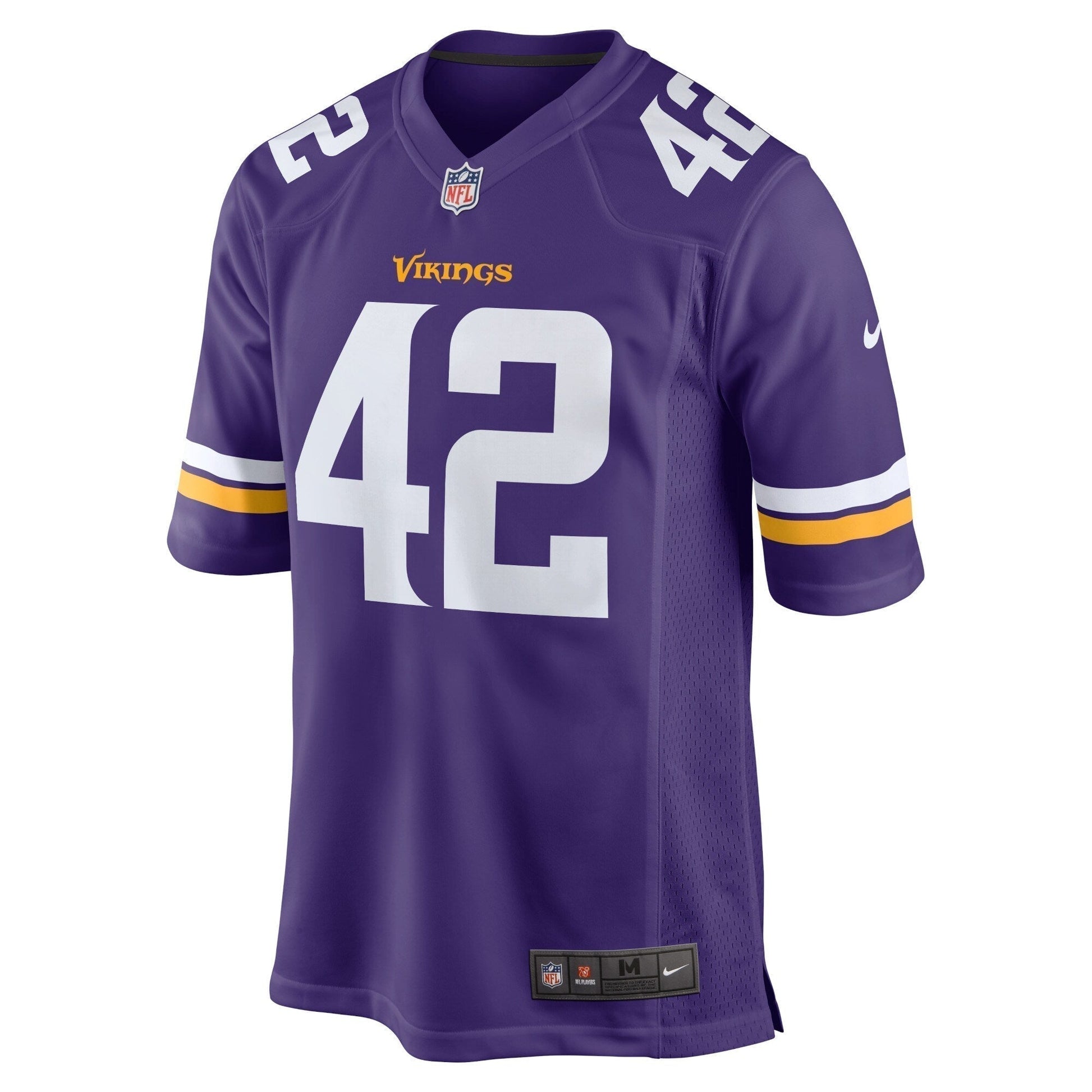 Andrew DePaola Minnesota Vikings Game Jersey - Purple football jersey product view 2