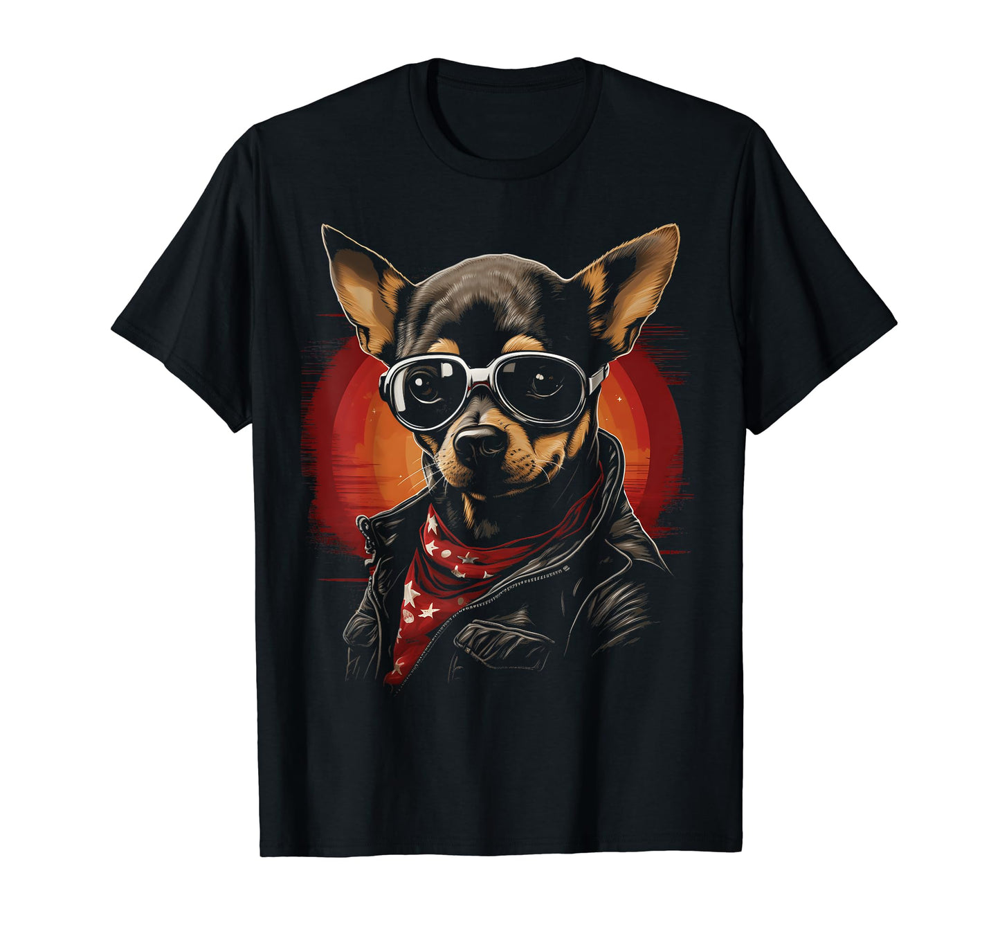 Motorcycle Dad Biker Dog Funny Chihuahua T-Shirt - Novelty Apparel Unisex - T-Shirt, Sweatshirt, Hoodie