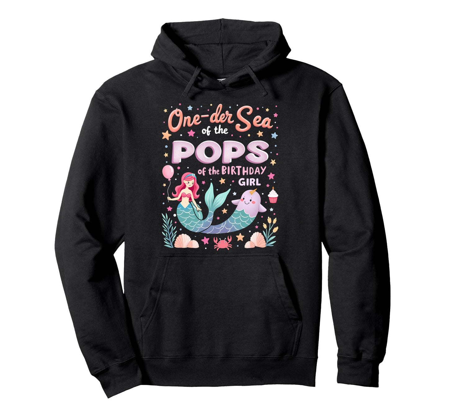 One Der Sea Father Pops Birthday Hoodie - Aesthetic Graphic for Adults - T-Shirt, Sweatshirt, Hoodie