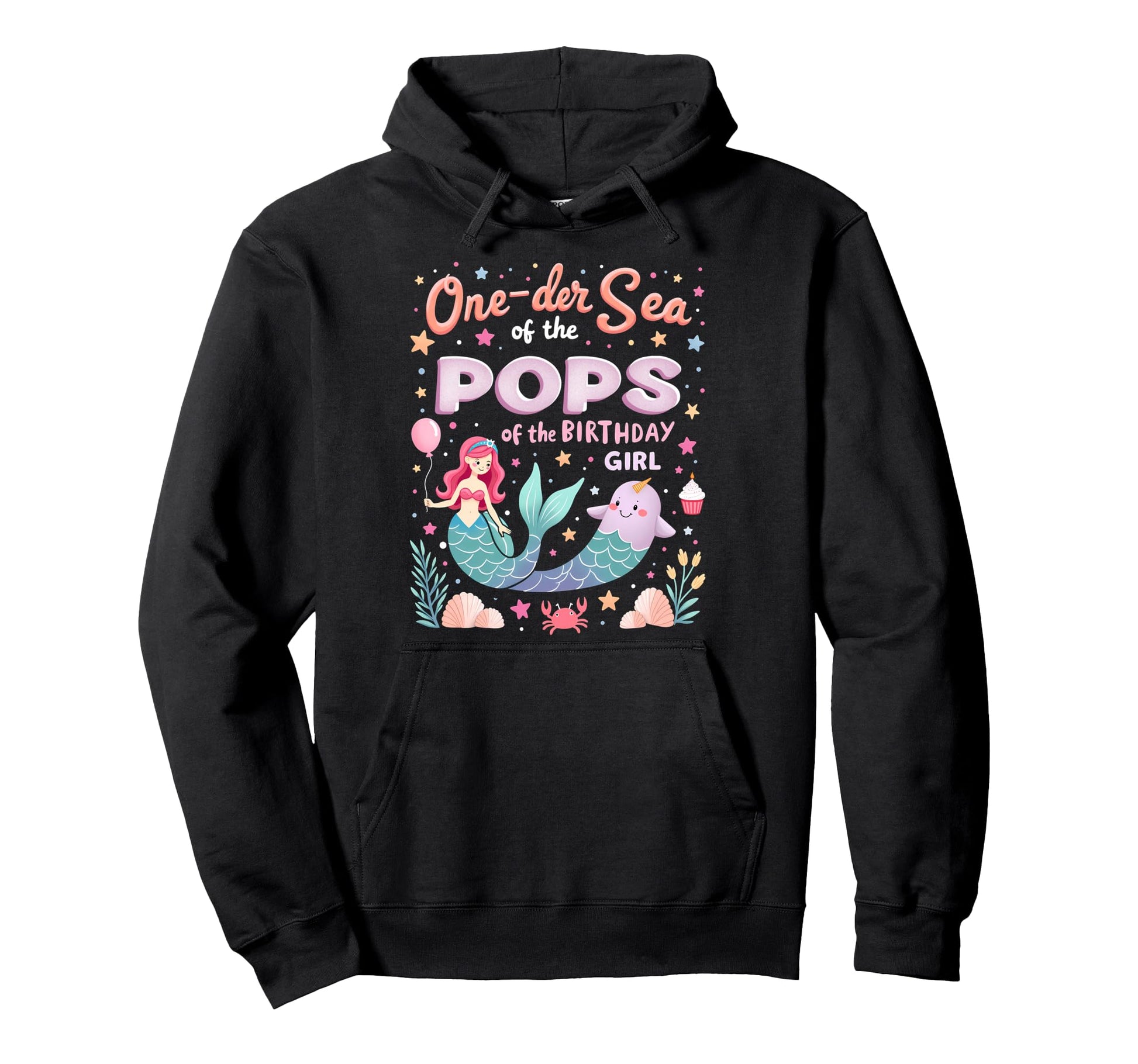 One Der Sea Father Pops Birthday Hoodie - Aesthetic Graphic for Adults - T-Shirt, Sweatshirt, Hoodie