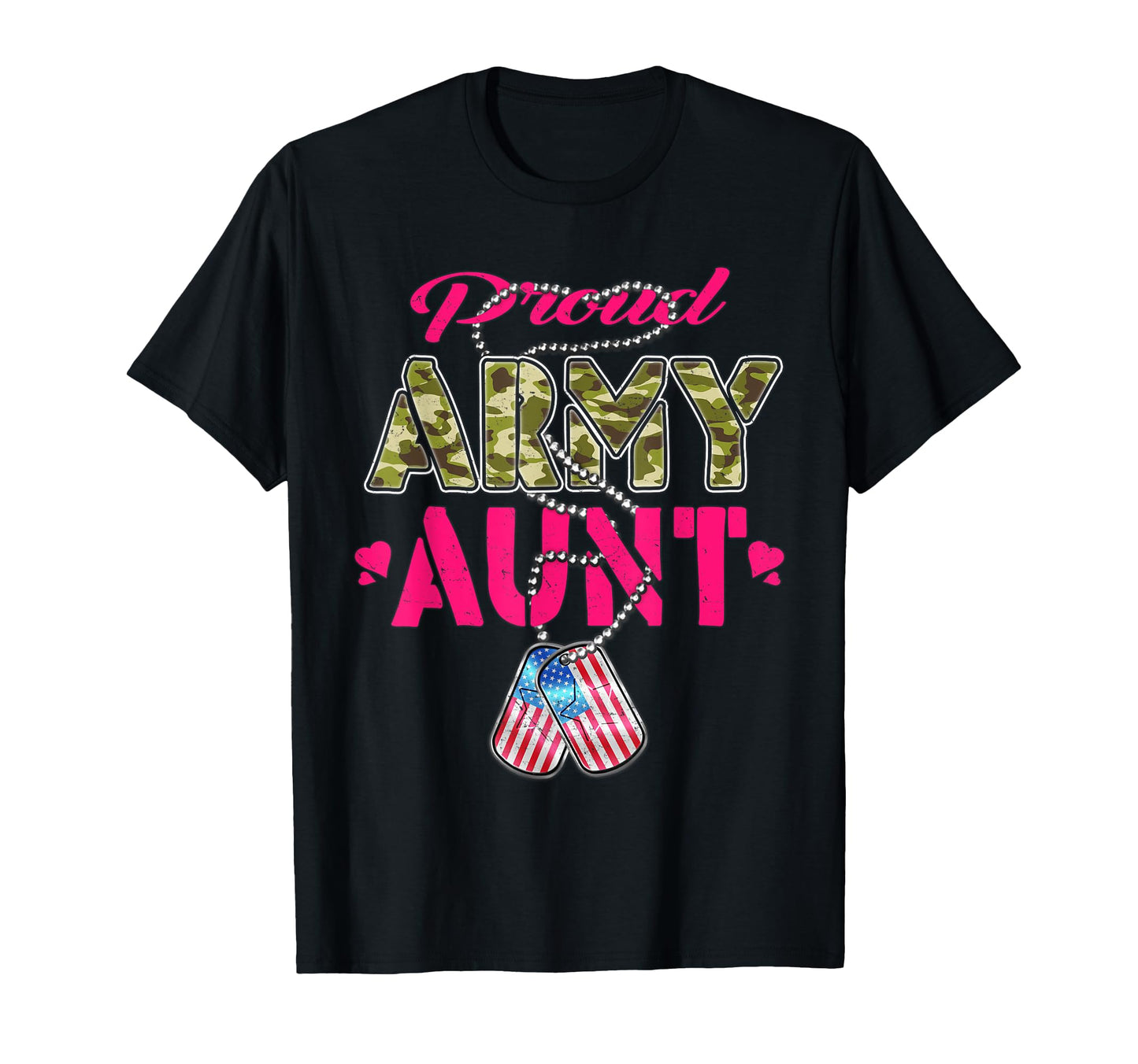 Proud Army Aunt Camo Us Flag Dog T-Shirt - Aesthetic Graphic for Adults - T-Shirt, Sweatshirt, Hoodie