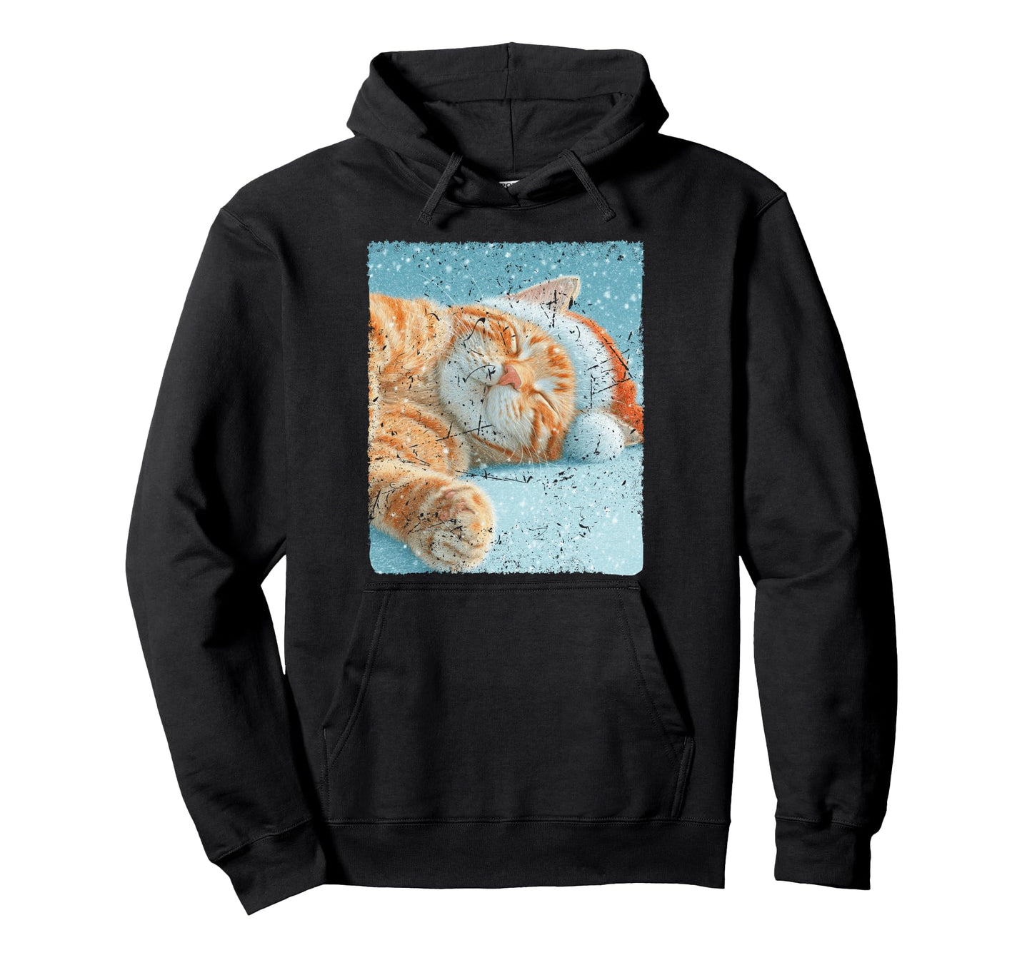 Pop Art Cat Winter Hoodie - Minimalist Print for Adults - T-Shirt, Sweatshirt, Hoodie