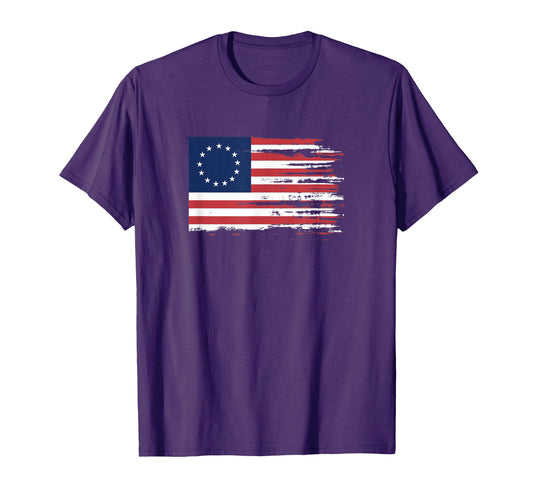 4Th July Patriotic Betsy Ross Battle T-Shirt - Streetwear Style Unisex - T-Shirt, Sweatshirt, Hoodie