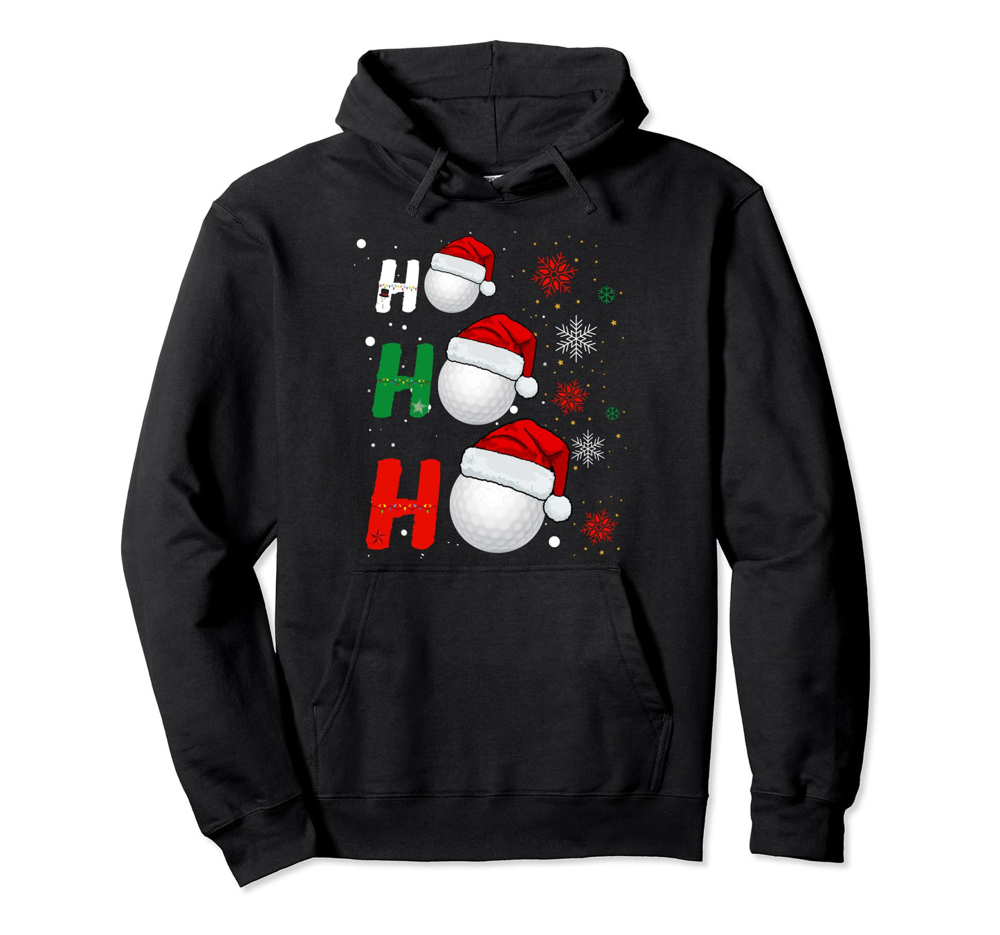 Ho Ho Ho Golf Santa Womens Dad Golfing Hoodie - Streetwear Style Unisex - T-Shirt, Sweatshirt, Hoodie