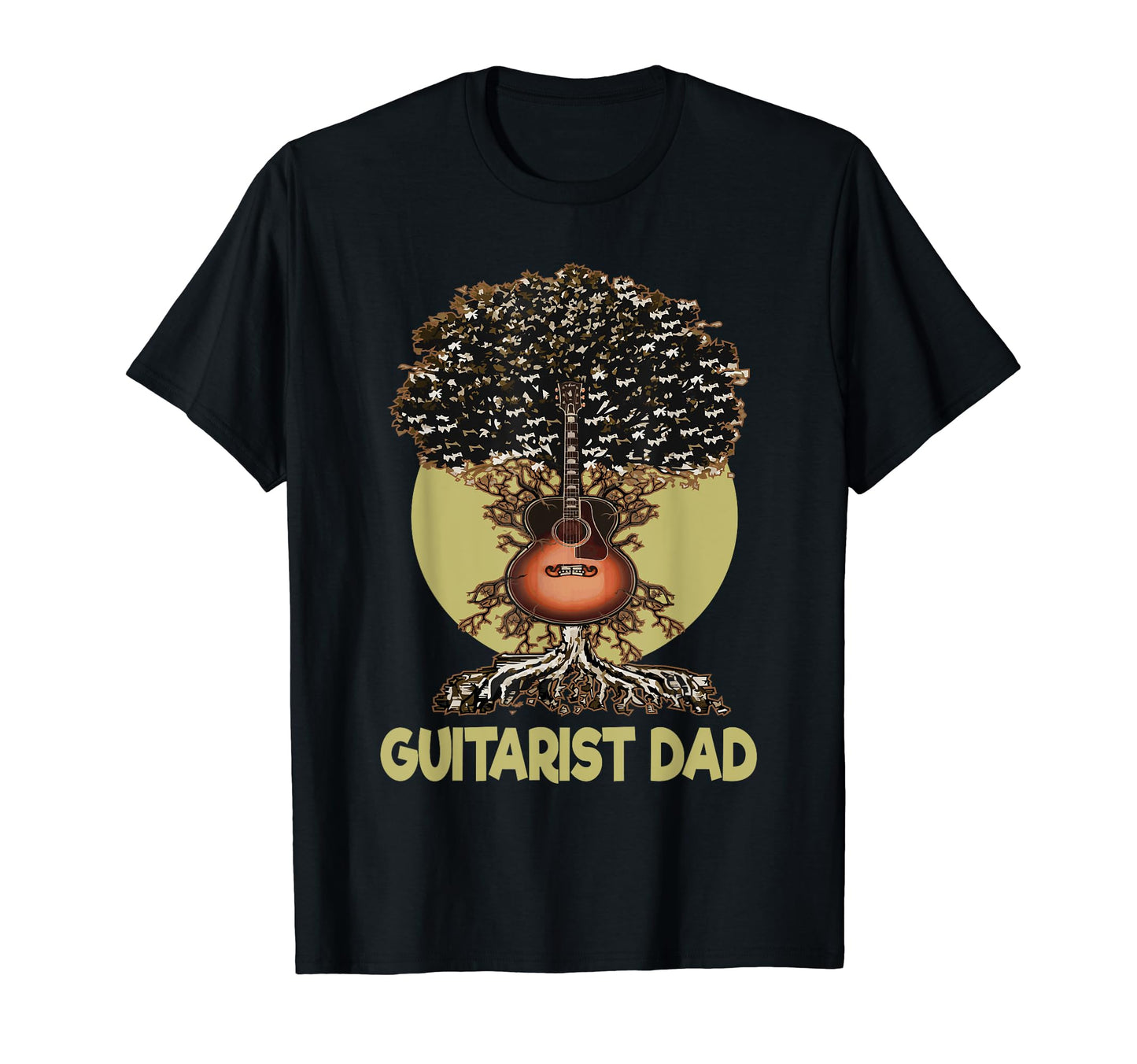 Guitarist Dad Tree Life Guitarist T-Shirt - Casual Everyday Wear Unisex - T-Shirt, Sweatshirt, Hoodie