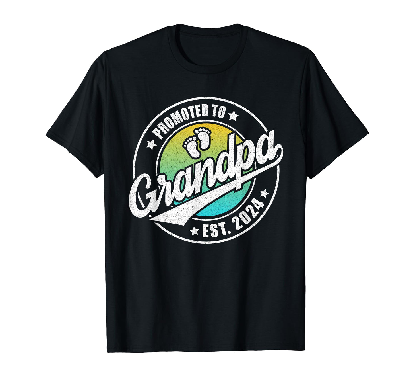 Promoted To Grandpa Est 2024 Funny T-Shirt - Novelty Apparel for Adults - T-Shirt, Sweatshirt, Hoodie