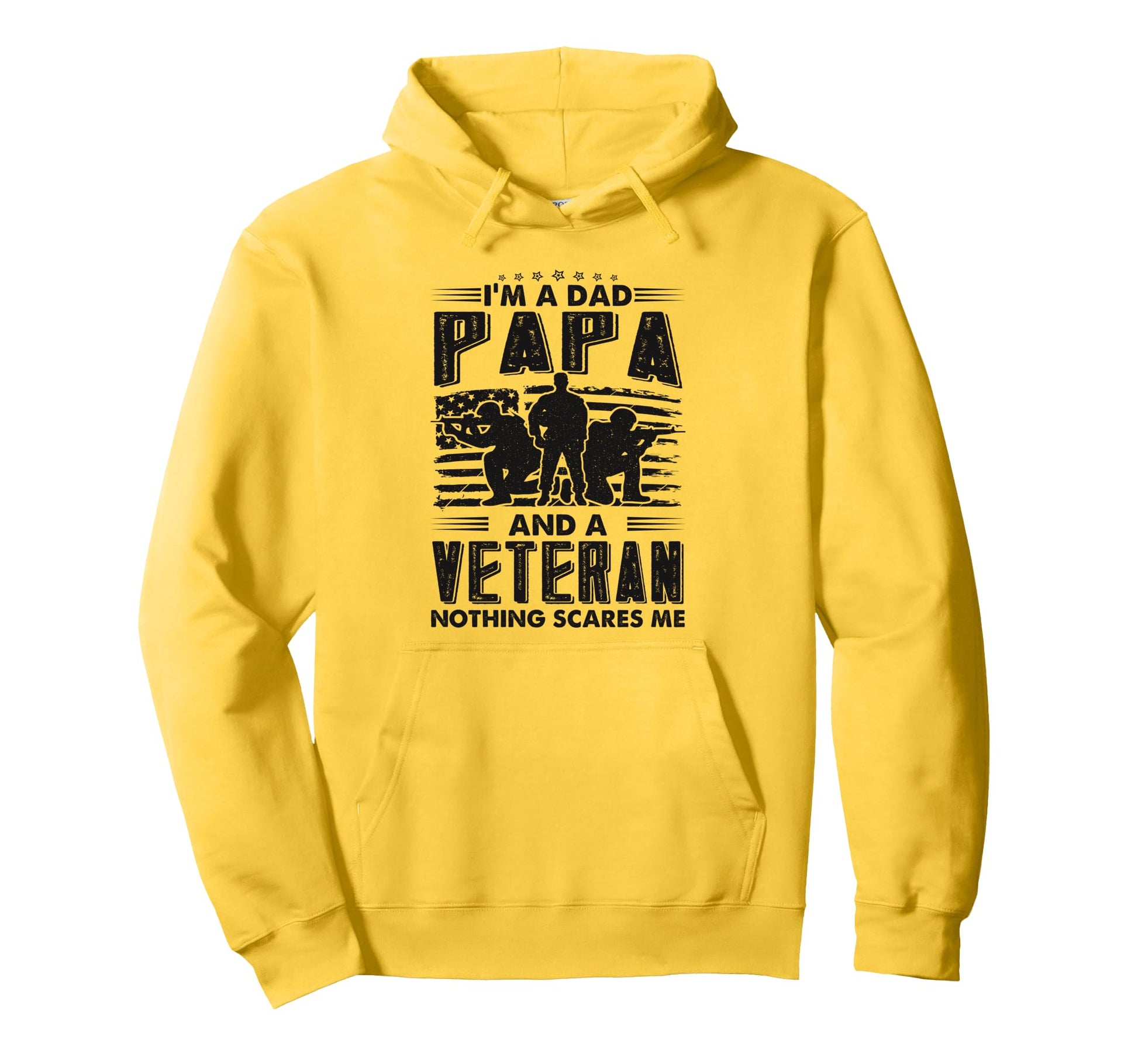 Im Veteran Dad Papa Grandpa Funny Hoodie - Casual Everyday Wear for Adults - T-Shirt, Sweatshirt, Hoodie