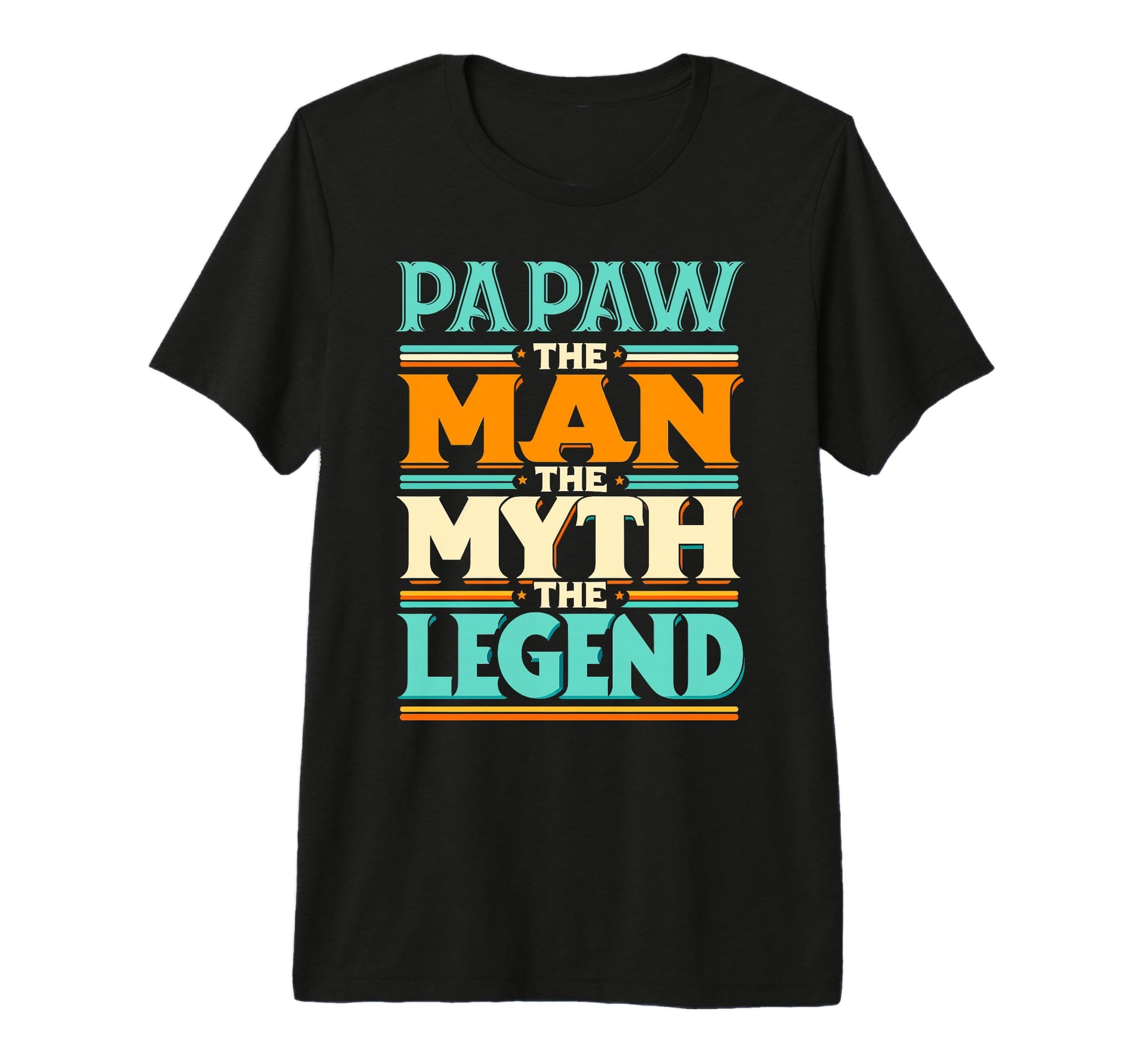 Mens Papaw Myth Legend Dad Grandpa T-Shirt - Minimalist Print for Adults - T-Shirt, Sweatshirt, Hoodie