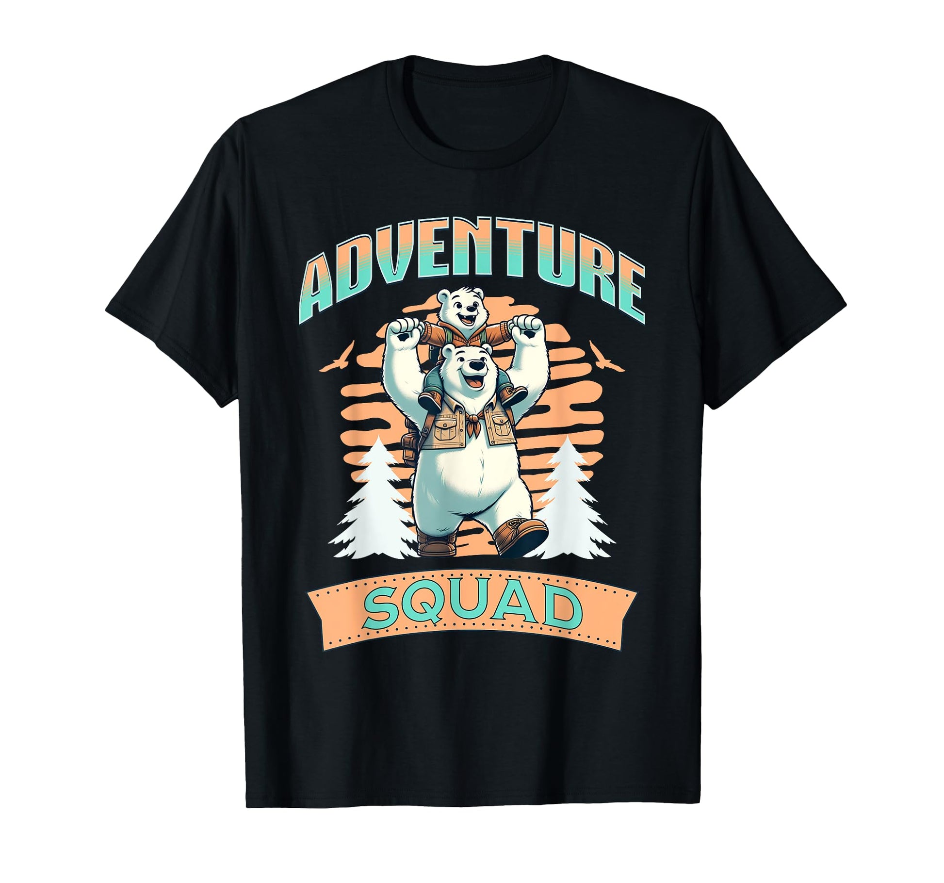 Adventure Squad Dad Father Son T-Shirt - Trendy Graphic for Adults - T-Shirt, Sweatshirt, Hoodie