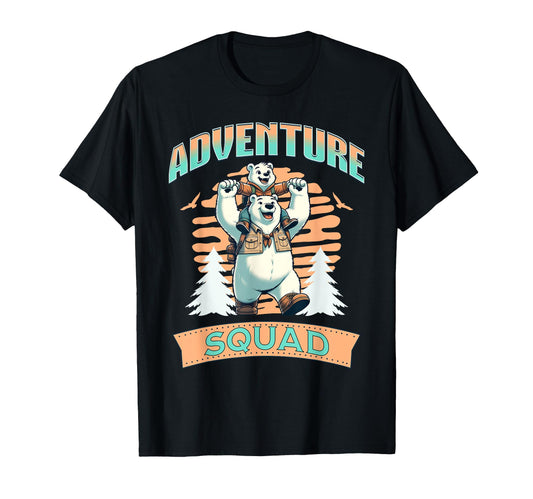 Adventure Squad Dad Father Son T-Shirt - Trendy Graphic for Adults - T-Shirt, Sweatshirt, Hoodie