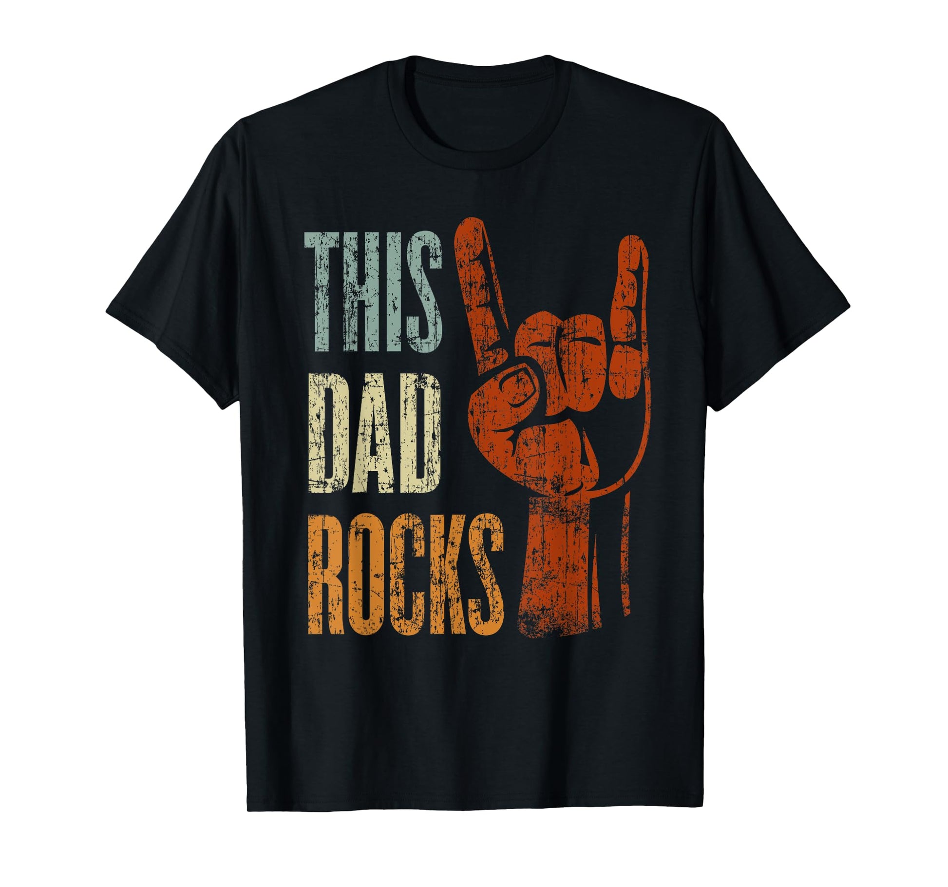 This Dad Rocks Rock N Roll Heavy T-Shirt - Casual Everyday Wear for Adults - T-Shirt, Sweatshirt, Hoodie