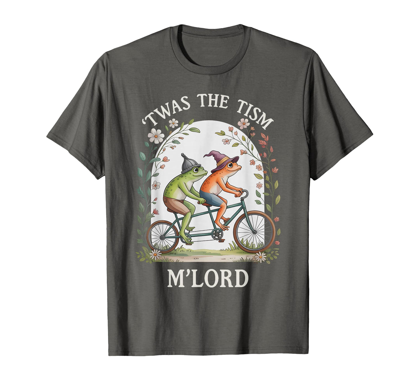 Charm Twas Tism Mlord Bicycle Frog T-Shirt - Trendy Graphic Unisex - T-Shirt, Sweatshirt, Hoodie