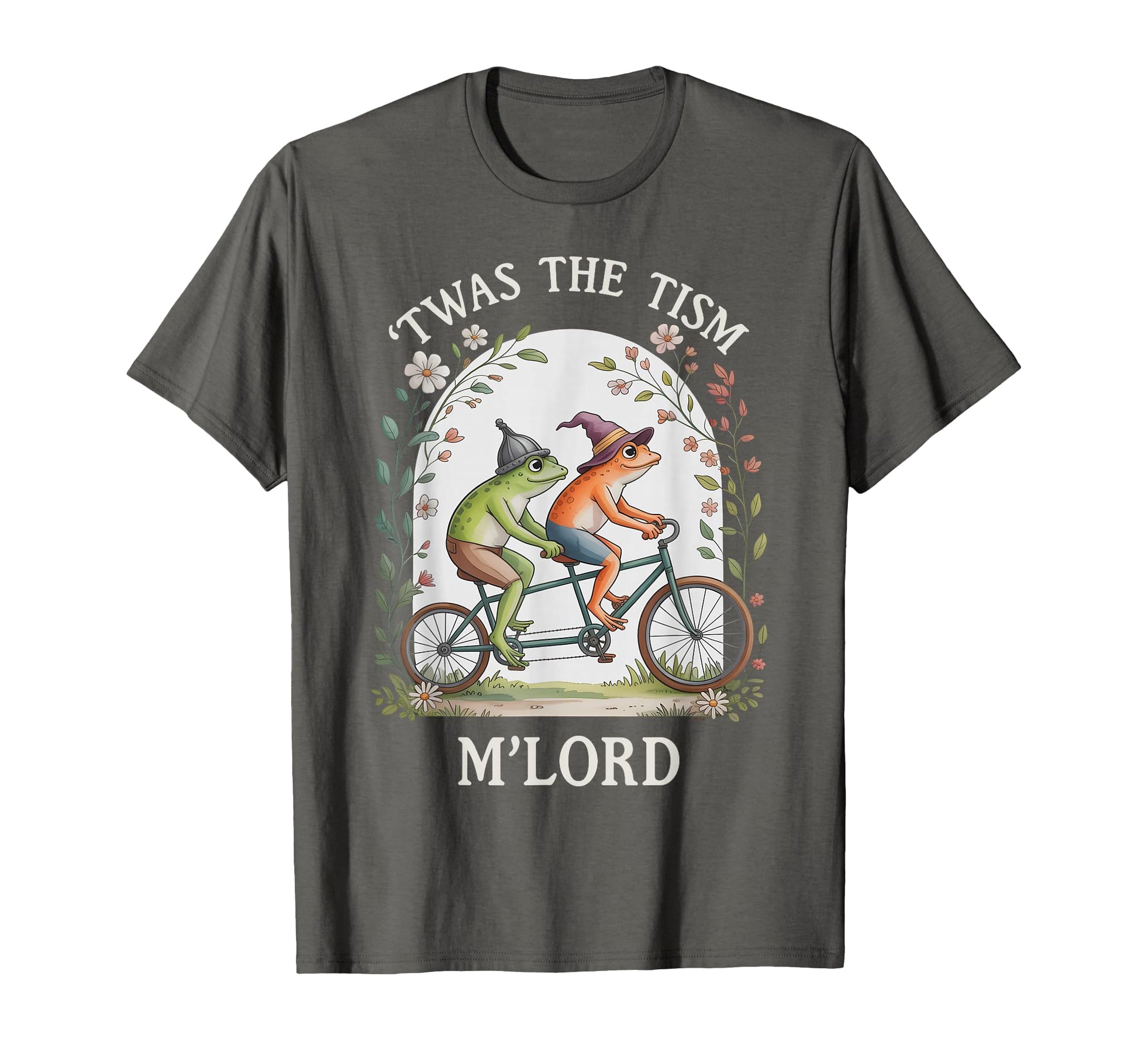 Charm Twas Tism Mlord Bicycle Frog T-Shirt - Trendy Graphic Unisex - T-Shirt, Sweatshirt, Hoodie