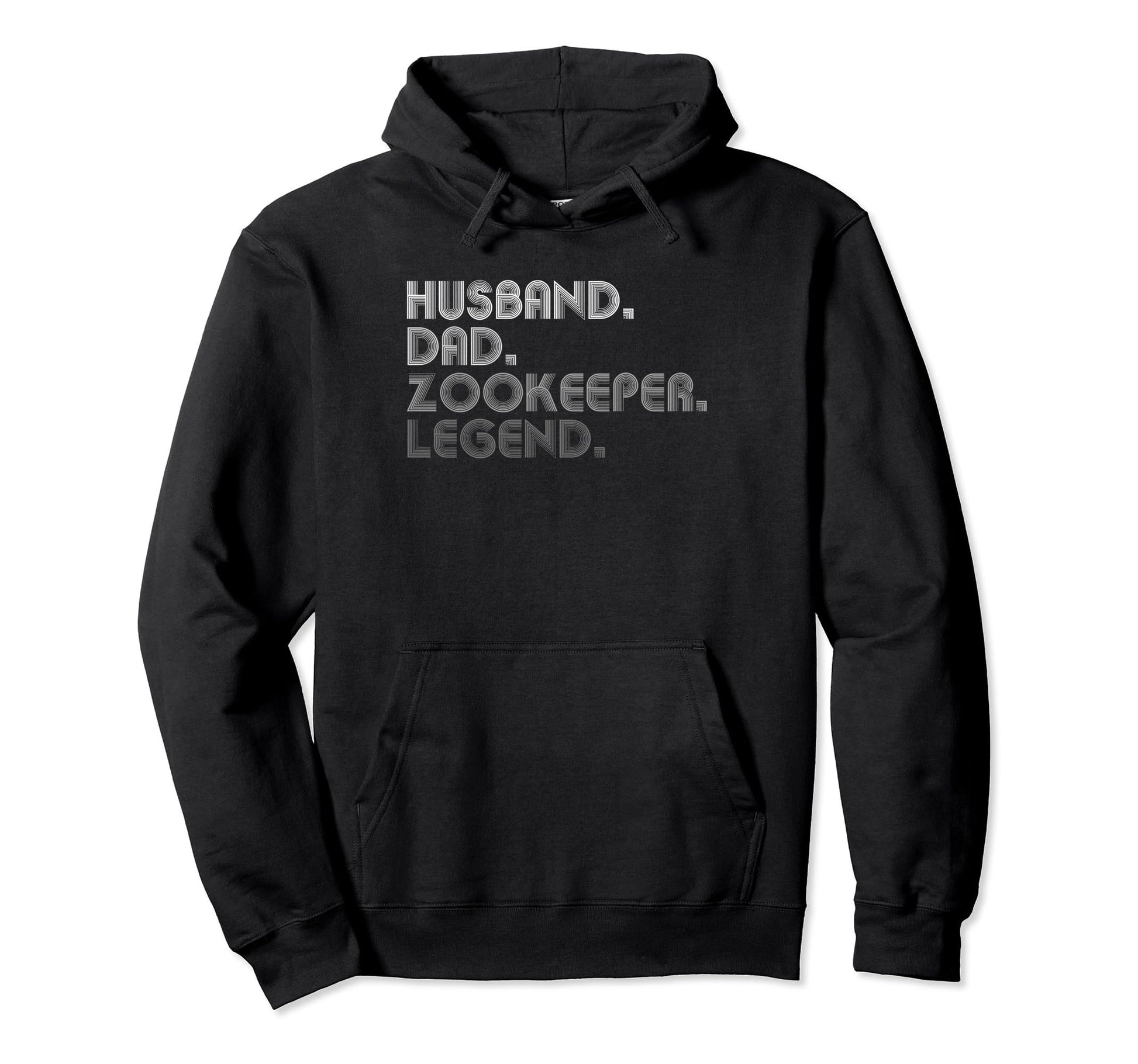 Husband Dad Zookeeper Funny Zoo Animal Hoodie - Minimalist Print Men Women - T-Shirt, Sweatshirt, Hoodie