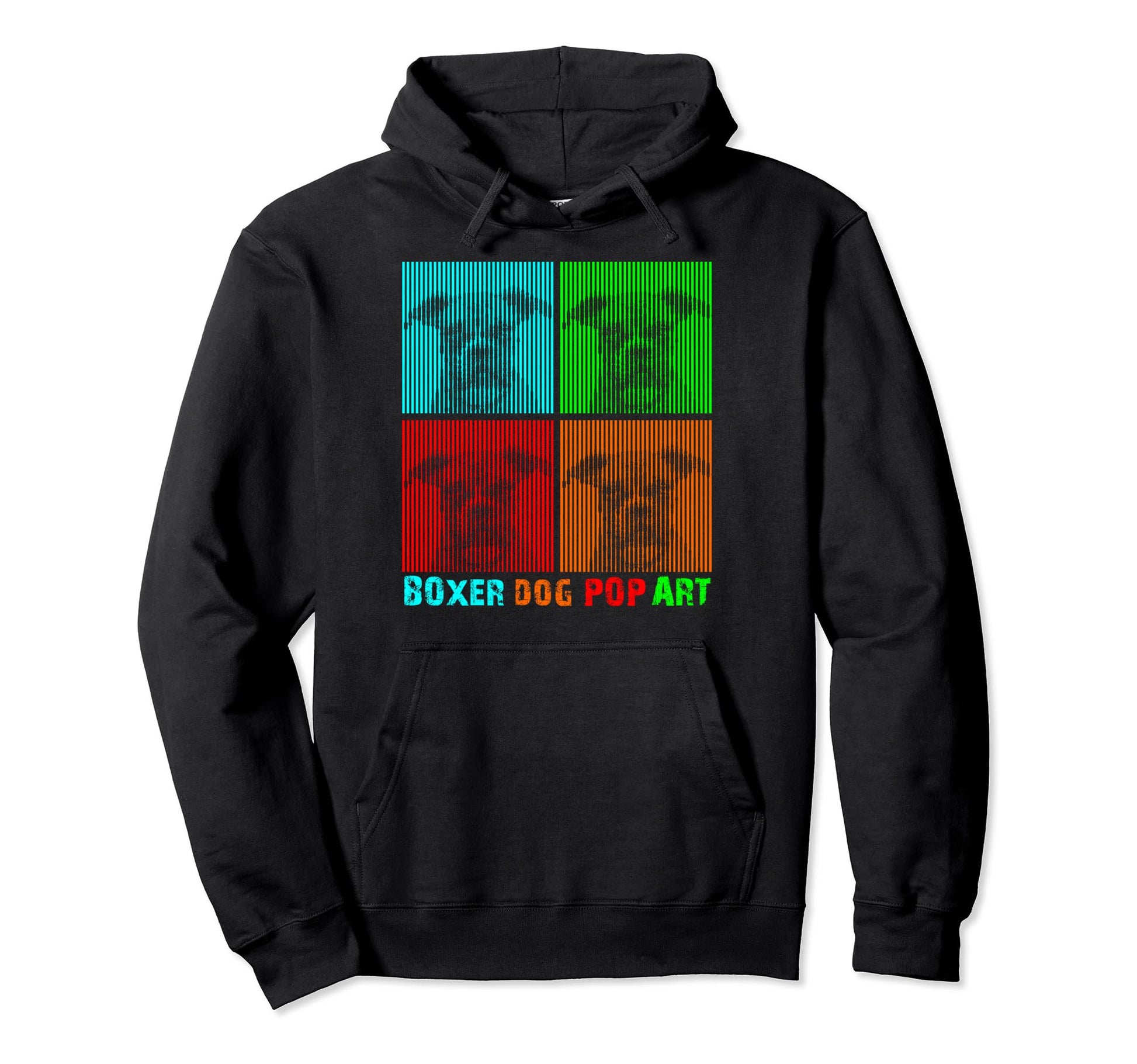 Boxer Boxer Pop Art Hoodie - Trendy Graphic for Adults - T-Shirt, Sweatshirt, Hoodie