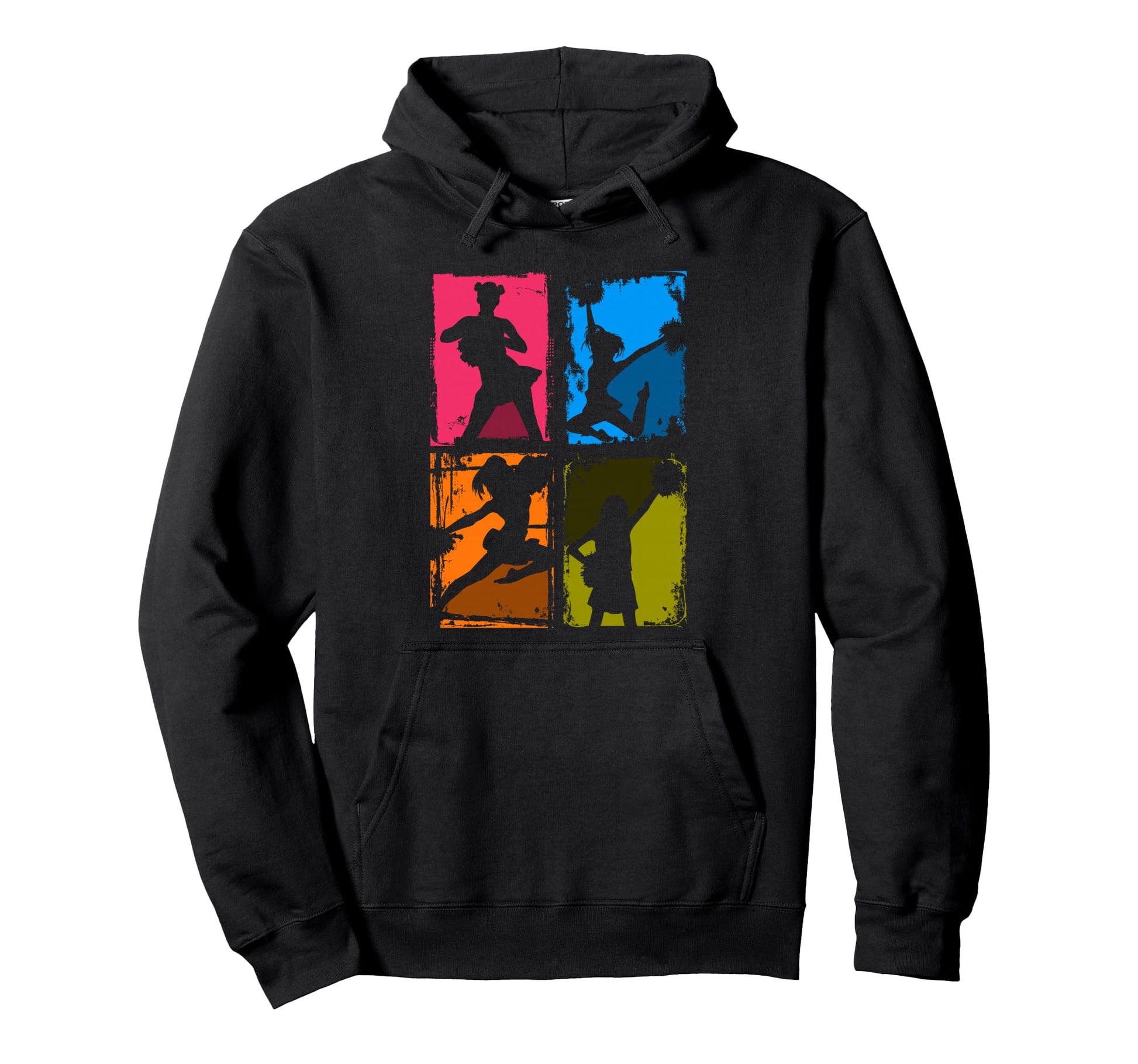 Colorful Cheerleading Cheer Team Hoodie - Graphic Print for Adults - T-Shirt, Sweatshirt, Hoodie